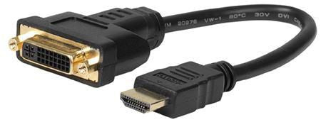 MicroConnect HDMI to DVI Dual Link Cable Adapter Converter - High Speed Digital Video Connection for PC, Monitor, TV & Home Theater Setup