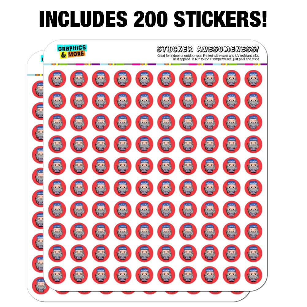 Harry Potter Dumbledore Cute Chibi Stickers - Planner, Calendar & Scrapbooking Decorative Stickers for Journaling, DIY Crafts, and School Supplies - Perfect for Bullet Journals, Gift Wrapping, and Party Favors