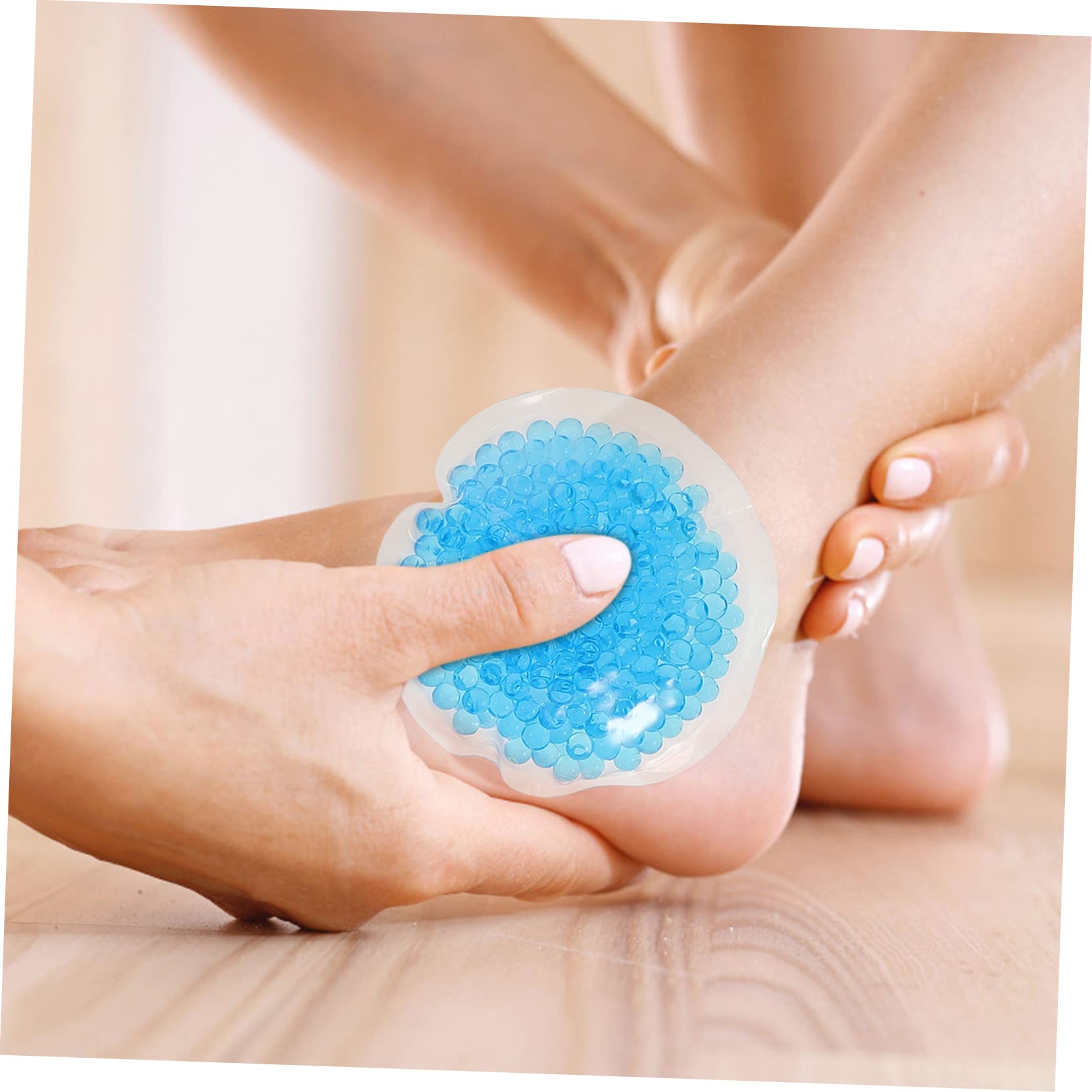 6Pcs Reusable Gel Ice Packs for Hot & Cold Therapy - Compact Cooling & Heating Pads for Injuries, Pain Relief, Sports Recovery & First Aid - Portable Ice Bags for Lunch Boxes, Coolers & Medical Use (Blue)