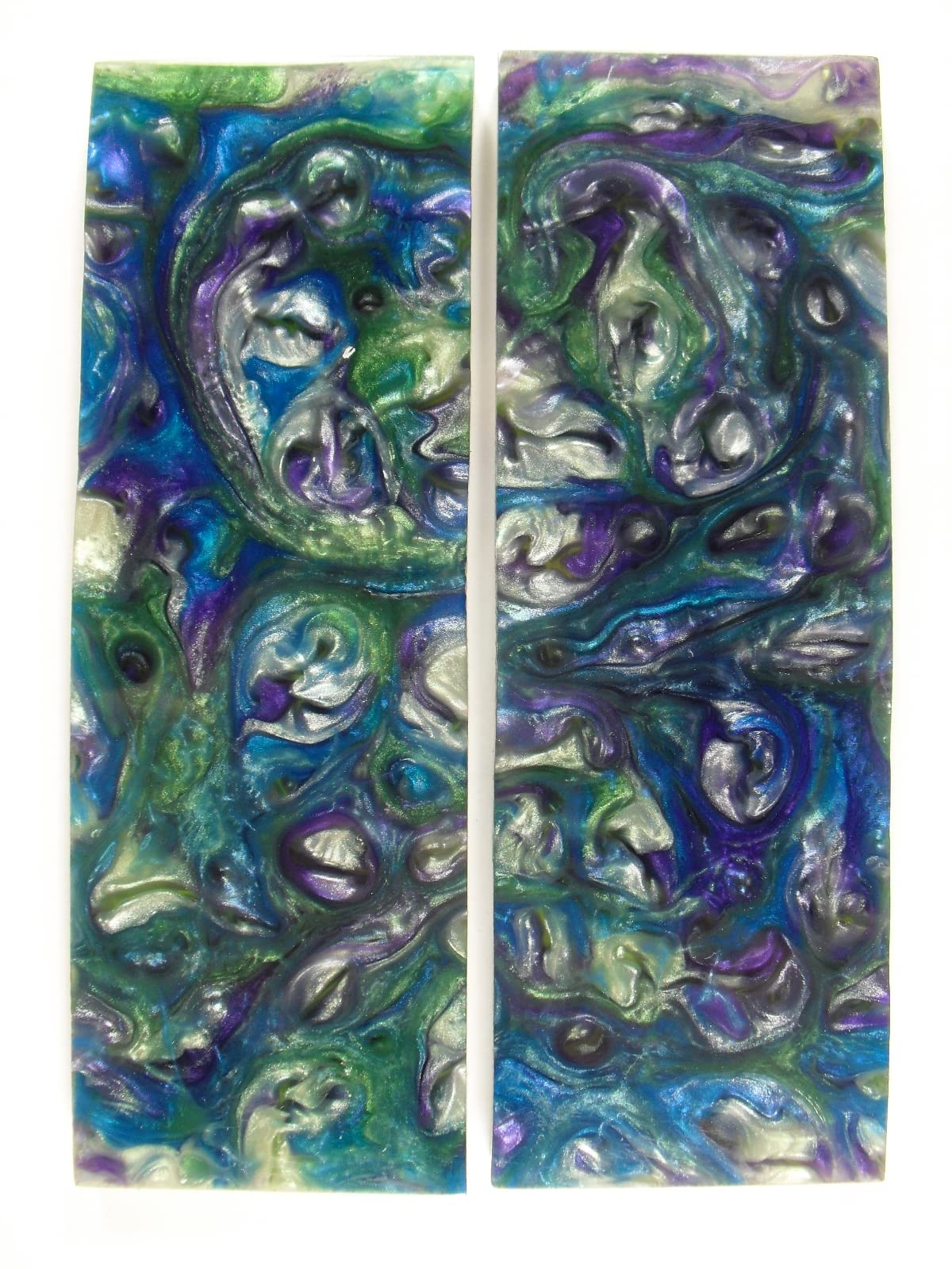 Premium Abalone Pearl Knife Handle Scales - Handcrafted for Custom Knives, Perfect for Collectors & DIY Enthusiasts | Ideal for Knife Making, Gifts & EDC Upgrades