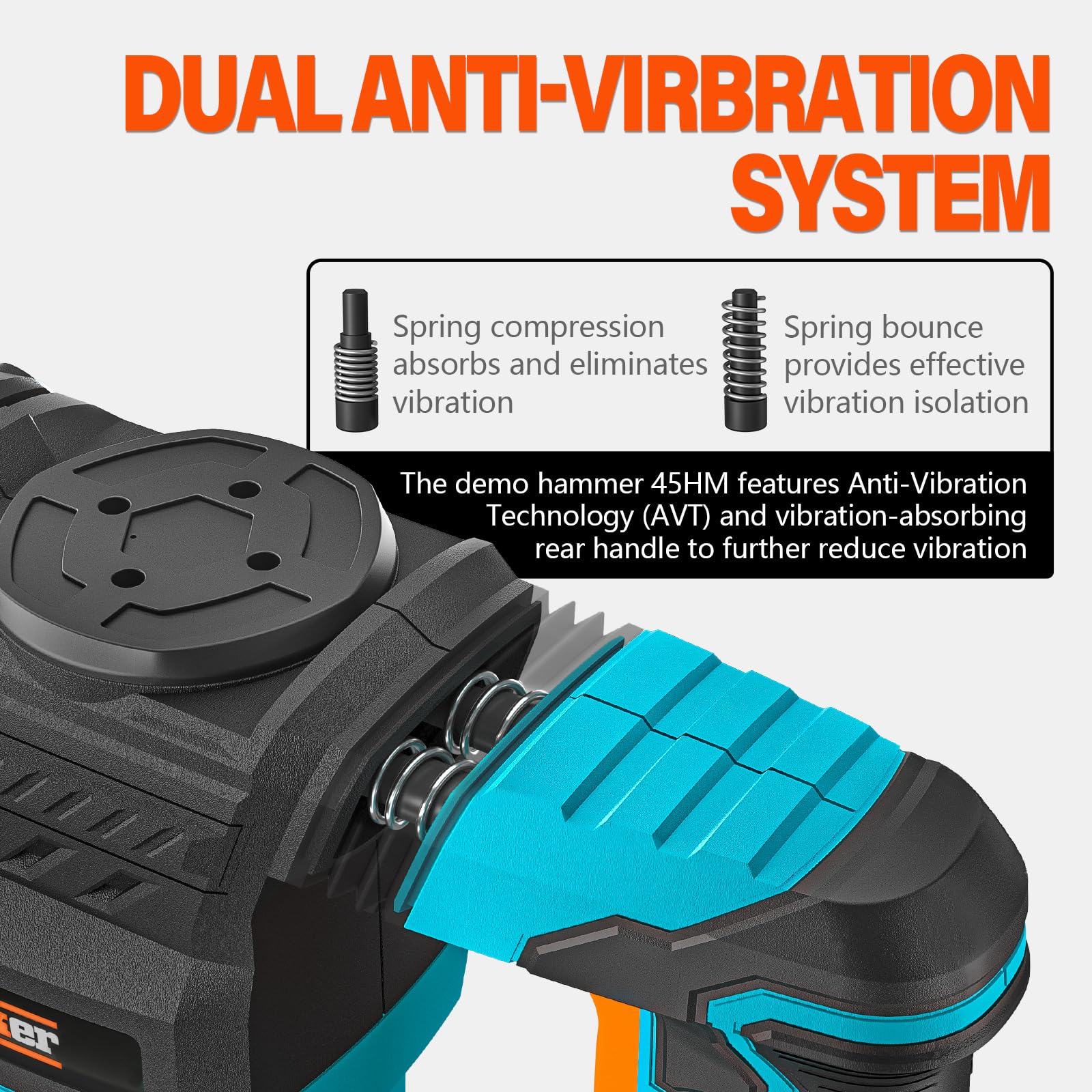 Berserker 1300W 12-Pound SDS-Max Demolition Jack Hammer - 1-9/16