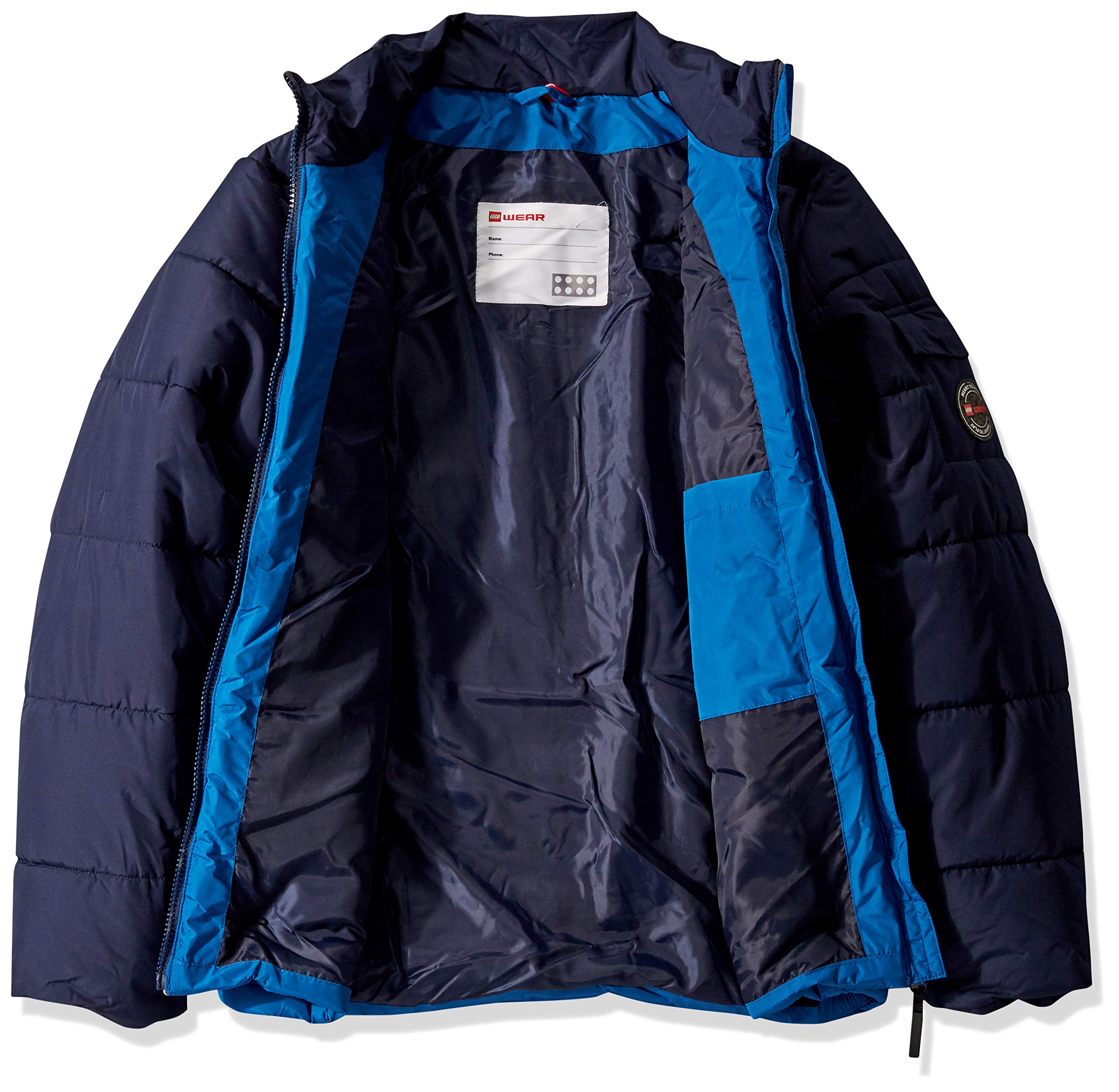 LEGO Wear Kids Jacket with Detachable Hood & Phone Pocket - Waterproof Windbreaker for Boys & Girls - Perfect for School, Outdoor Play & Winter Activities