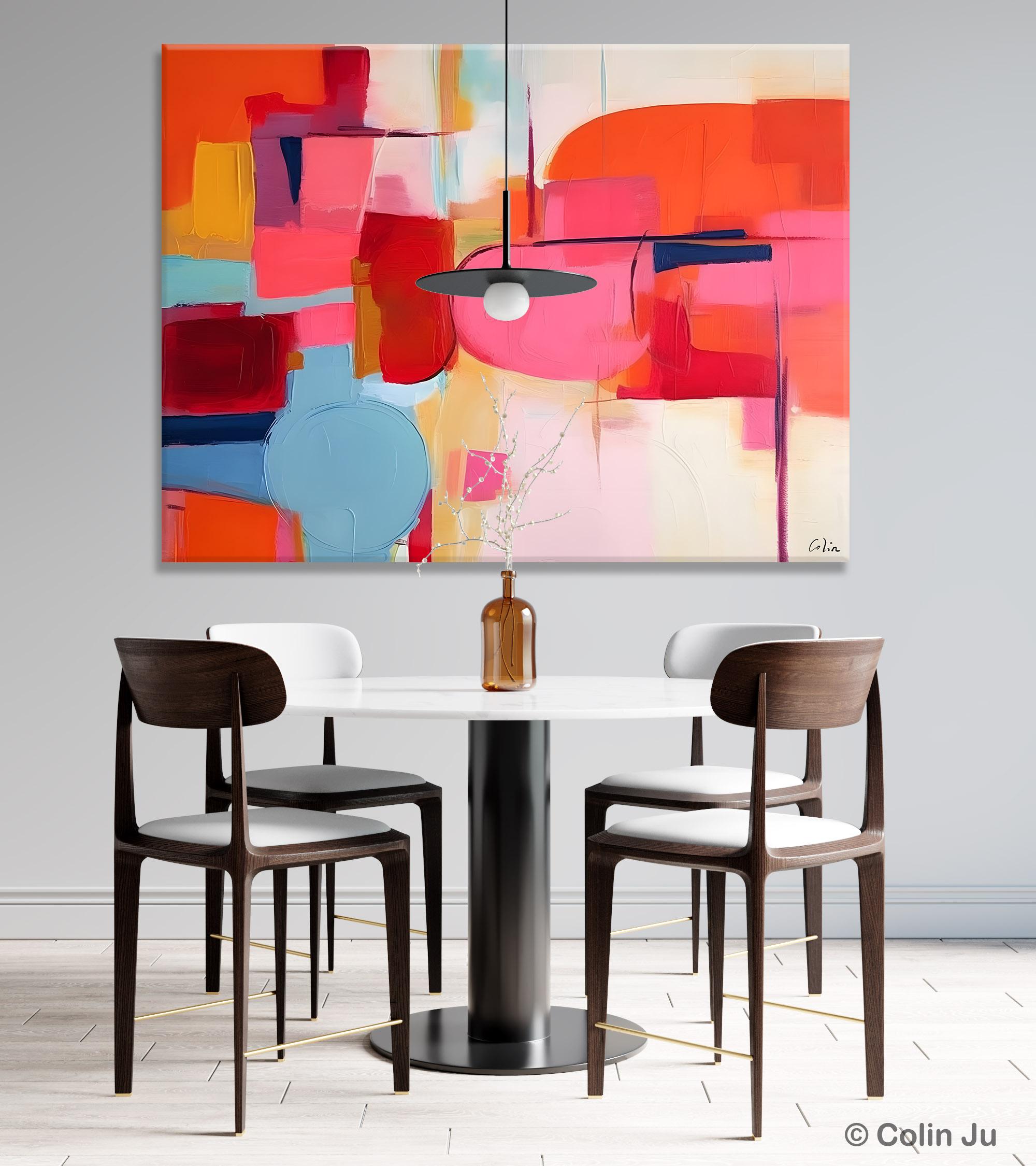 Original Hand Painted Abstract Canvas Wall Art - Contemporary Acrylic Paintings for Living Room Behind Sofa & Bedroom Decor | Buy Modern Art Paintings Online for Home & Office Interior Design