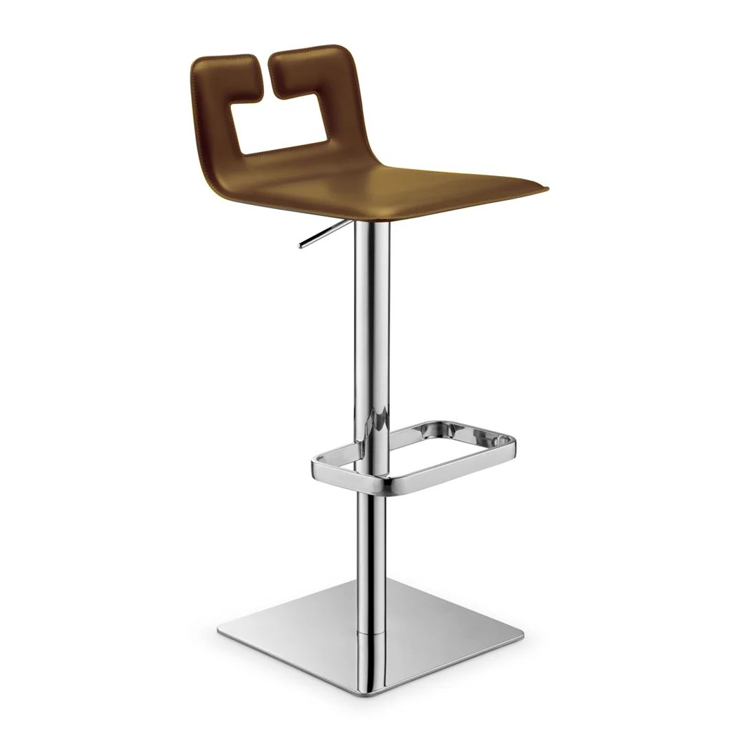Swivel Bar Stool for Kitchen Island - Adjustable Height Counter Stool with Padded Seat - Perfect for Breakfast Nook, Home Bar & Dining Room Decor