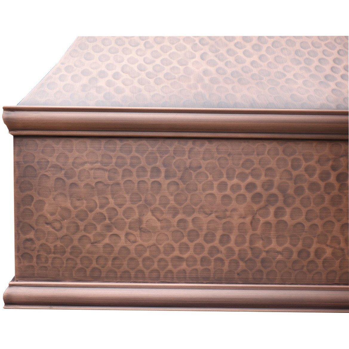 SINDA Tuscan Copper Range Hood - 30 Inch Stainless Steel Kitchen Vent Hood with LED Lights - Perfect for Italian & Mediterranean Style Kitchens