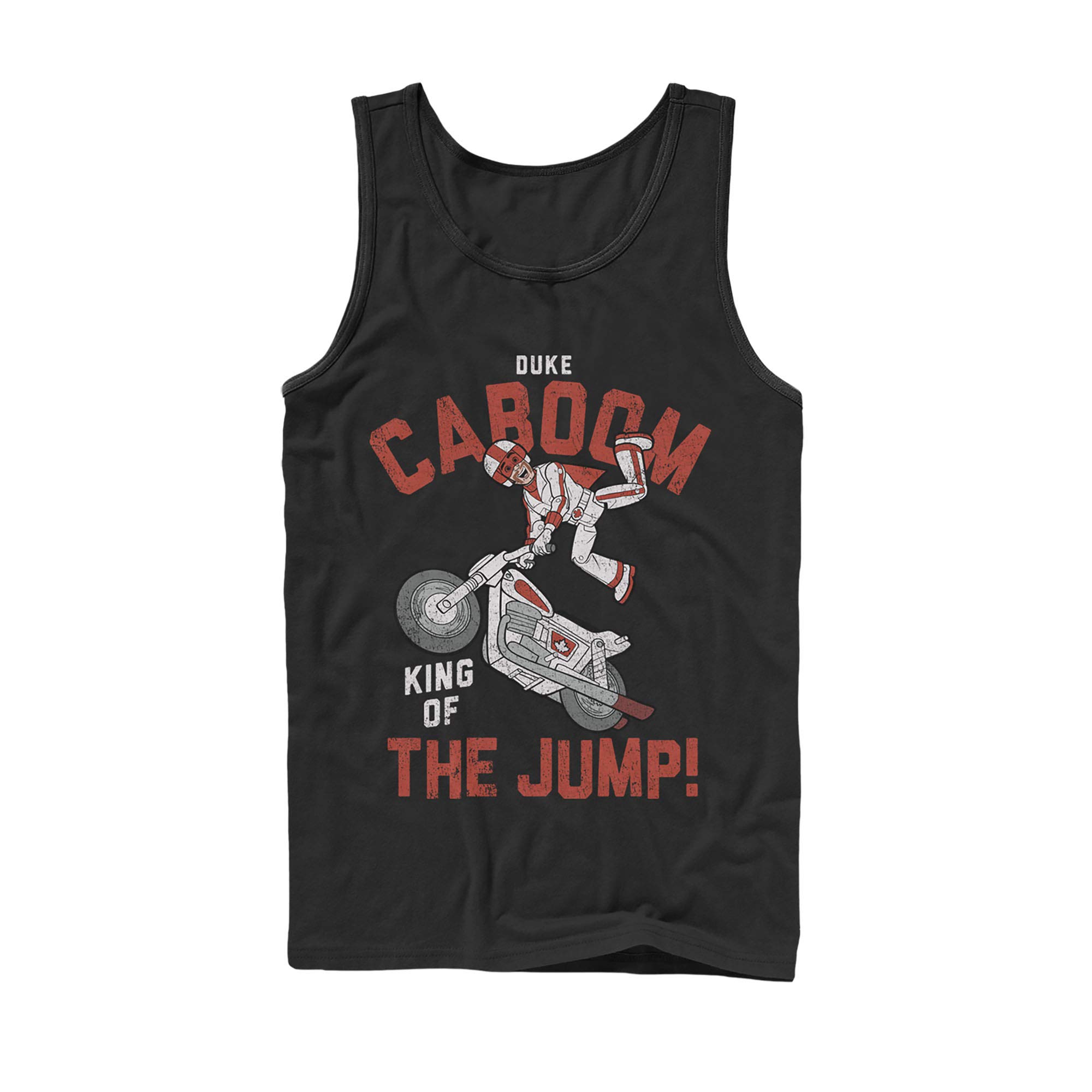 Men's Toy Story Caboom Jump King Graphic Tank Top - Soft Cotton Vintage Tee for Casual Wear & Disney Fans