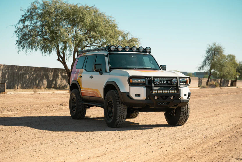 Rago Fabrication Roof Rack Rigid Light Mount Bracket for 2024+ Toyota Land Cruiser 250 & Lexus GX550 | Off-Road LED Light Bar Accessory for Adventure & Overlanding