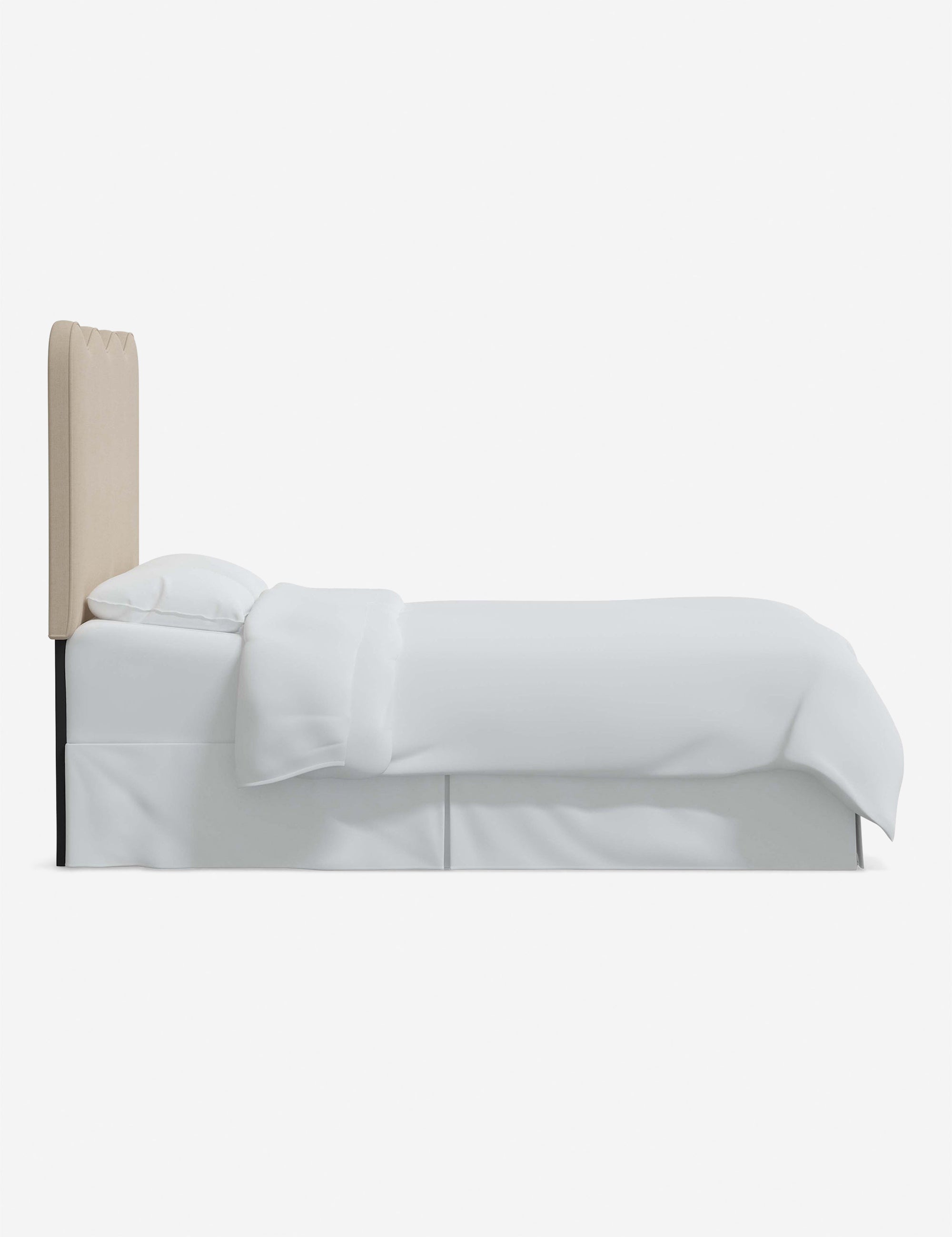 Stylish Clementine Upholstered Headboard - Queen Size Bed Frame with Nailhead Trim - Perfect for Master Bedroom & Guest Room Decor