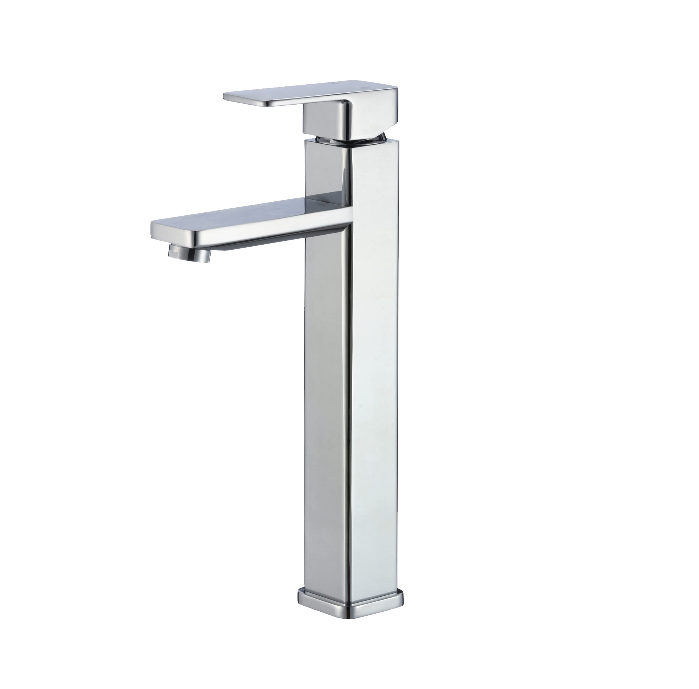 Stylish Brass Deck Mount Bathroom Sink Faucet - Polished Chrome for Vessel Sinks