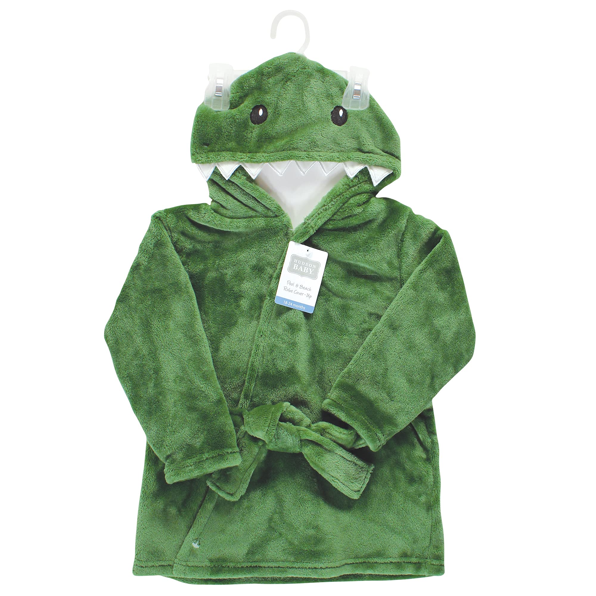 Hudson Baby Unisex Plush Pool & Beach Robe Cover-Up for Baby Girls & Boys - Soft Swimwear Wrap for Toddlers at Pool, Beach, or After Bath
