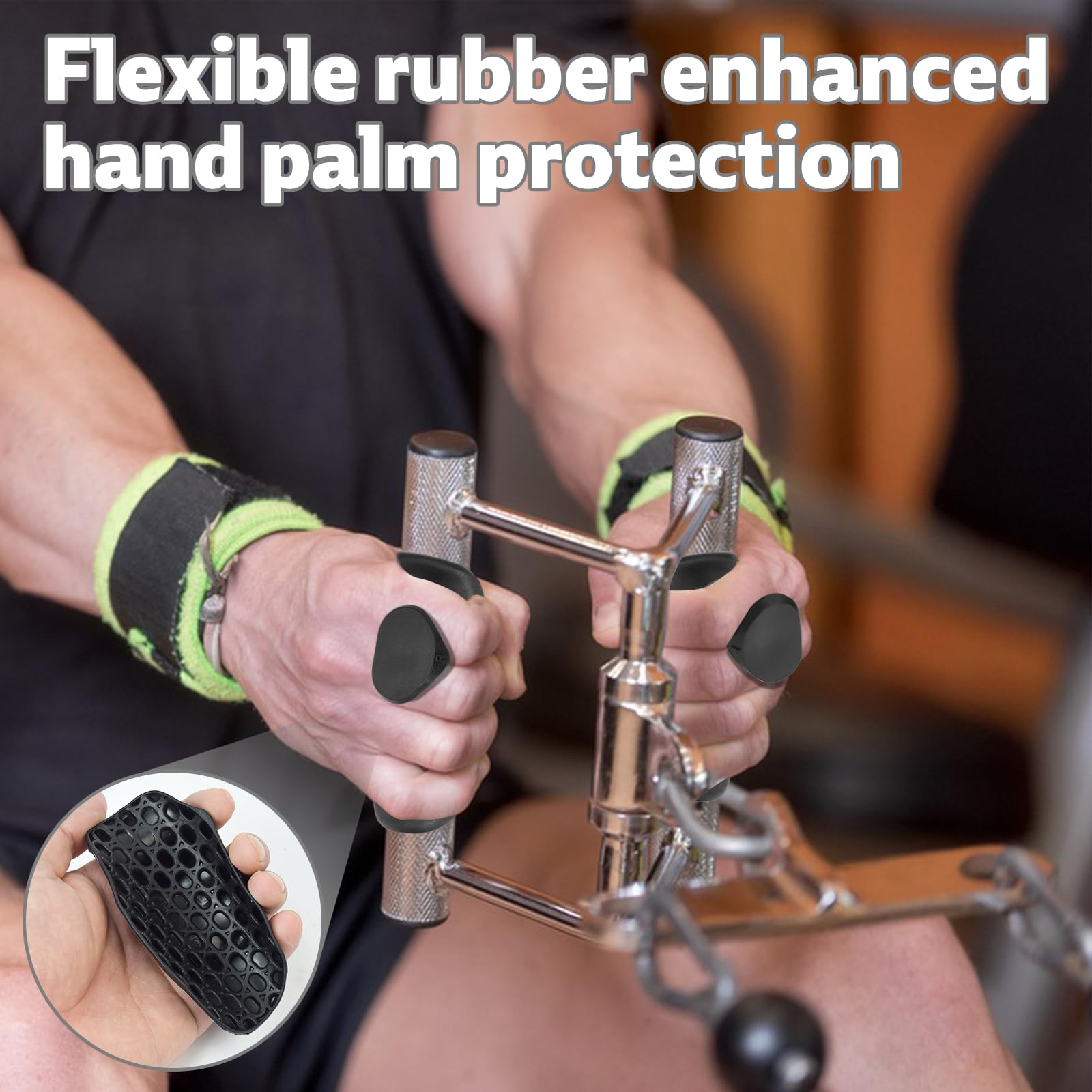 Fingerless Gym Gloves for Men & Women - Workout Grip for Weightlifting & CrossFit - Hand Protection for Deadlifts & Bodybuilding