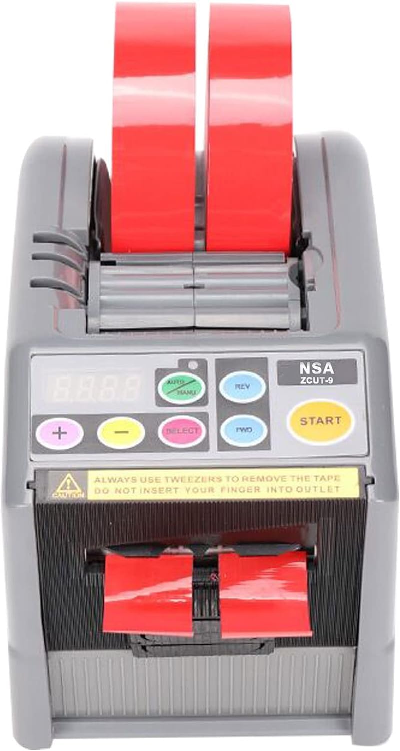 NSA Zcut-9 Automatic Tape Dispenser - Upgraded Clamshell Design (Same as ZCUT-9GR) | Durable & Efficient for 39-Inch Tape Cutting | Perfect for Shipping, Packaging & Office Use