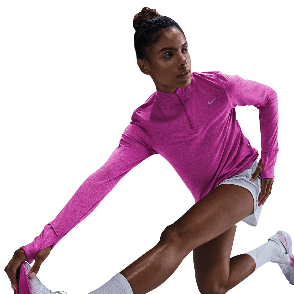 Nike Women's Dri-FIT Swift Element UV Half Zip Running Top - Lightweight Moisture-Wicking Sun Protection for Outdoor Workouts & Jogging
