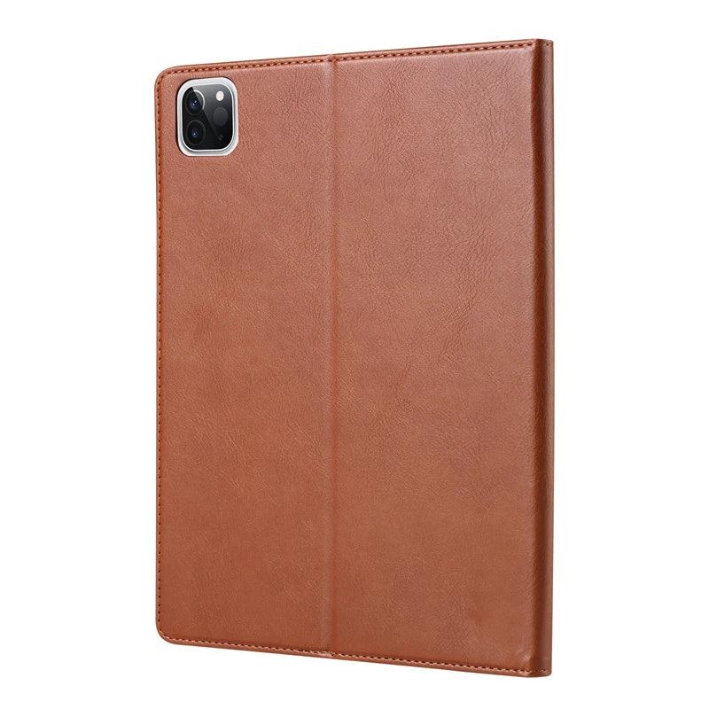 2024 iPad Pro 11-inch with Leather Flip Case - Business Folio Stand with Card Slot | Perfect for Office Work, Travel & Digital Note-Taking