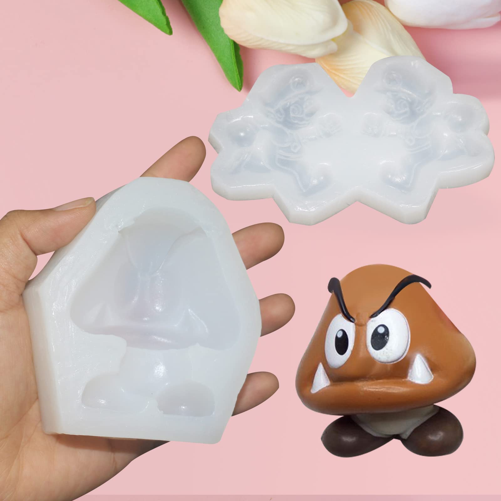 3-Piece Silicone Fondant Mold Set - Cartoon Chocolate Candy & Cookie Decorating Molds for Baking, Cake Design, and DIY Sweet Treats | Perfect for Birthday Parties, Wedding Cakes, and Holiday Desserts