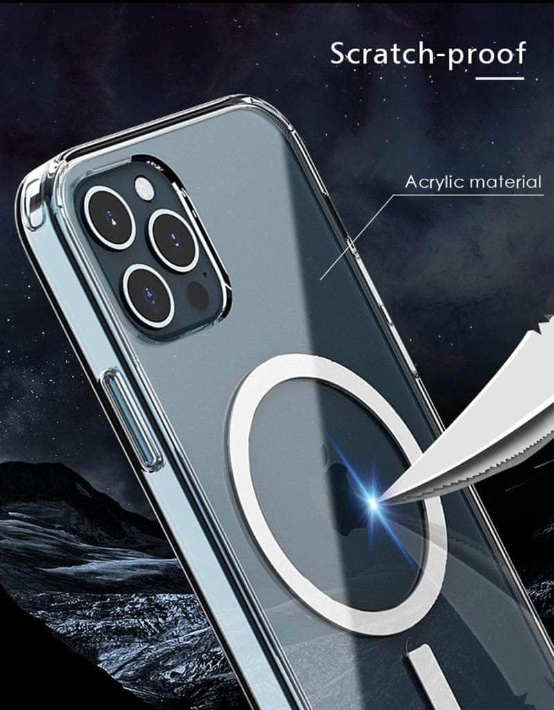 Clear Magnetic iPhone 13 Max Case with Magsafe Technology | Slim Protective Cover for Everyday Use & Wireless Charging
