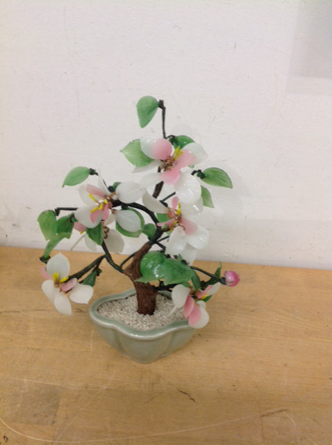 9 Pink Glass Flower Tree - Elegant Home Decor for Living Room, Wedding Centerpiece, and Gift Idea