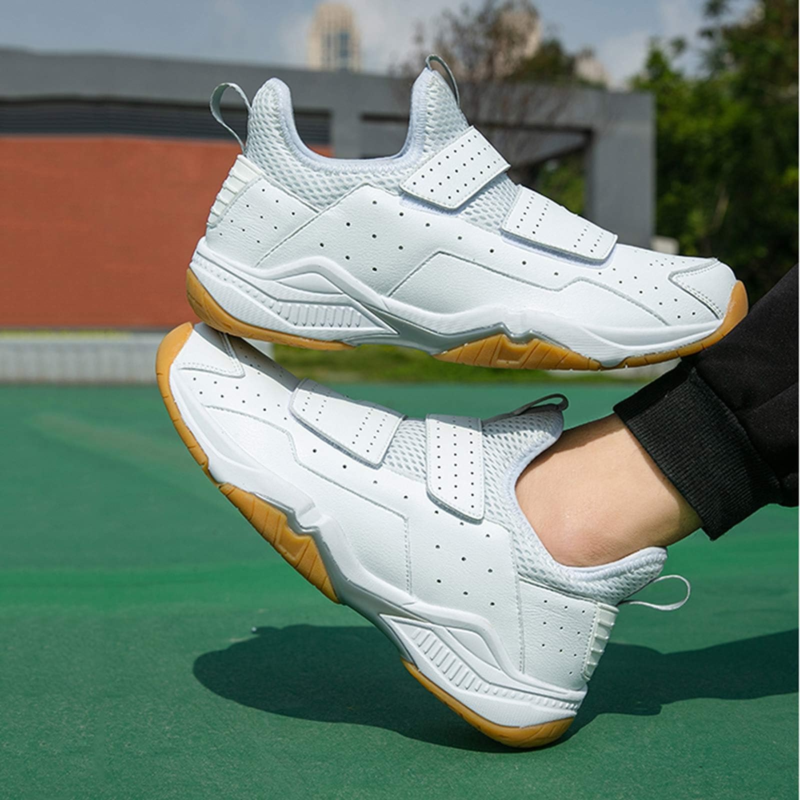 Professional Fencing Shoes for Boys & Girls - Youth Foil Sports Training Shoes for Competitions (White, Size 36) | Lightweight & Durable for Tournaments & Practice