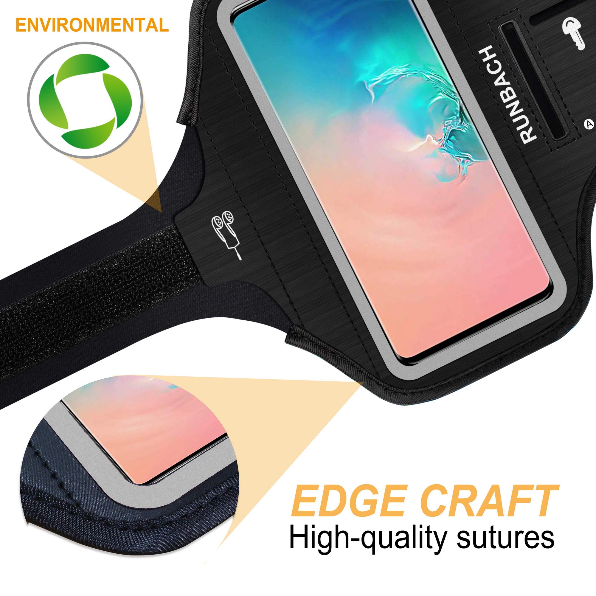 Samsung Galaxy S25/S24/S23/S22/S21/S20/S10/S9/S8 Armband (Up to 6.2