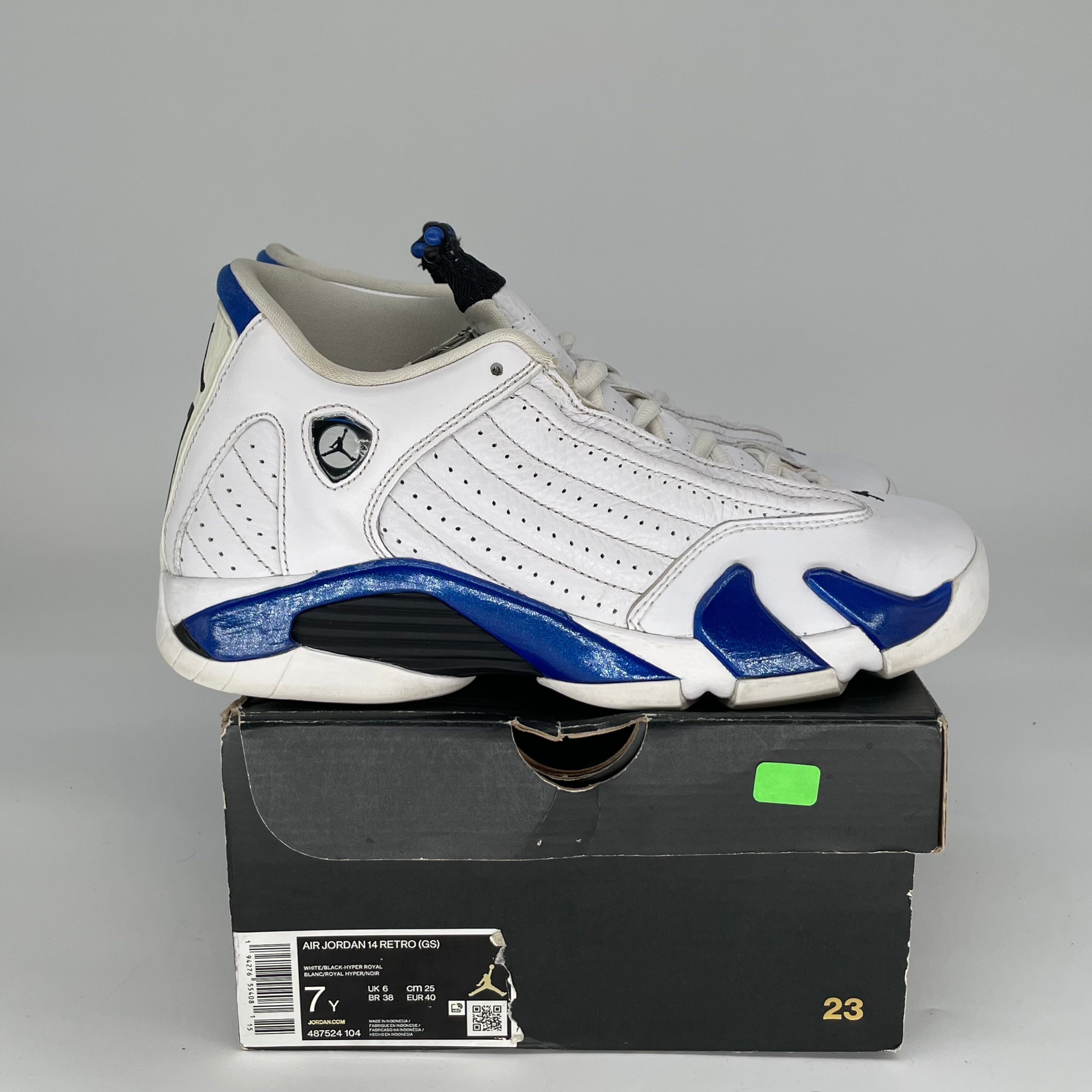 AIR JORDAN 14 HYPER ROYAL Basketball Shoes - Size 7Y (487524-104) - Men's/Women's Sneakers for Running, Training & Streetwear Fashion