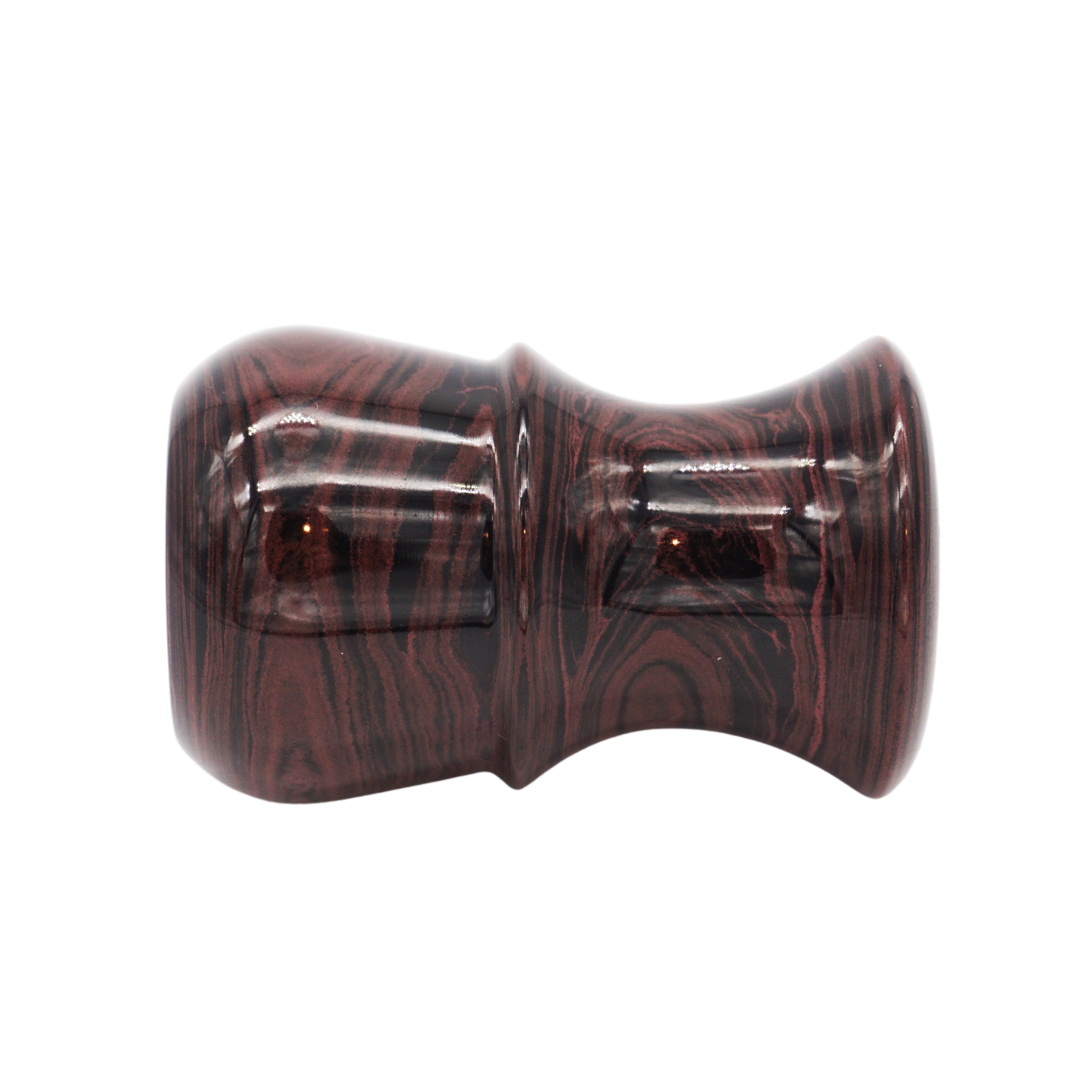 Premium Handmade Raspberry Ebonite Shaving Brush Handle - Compatible with 24mm & 26mm Knots - Perfect for Wet Shaving, Grooming Kits & Luxury Barber Tools