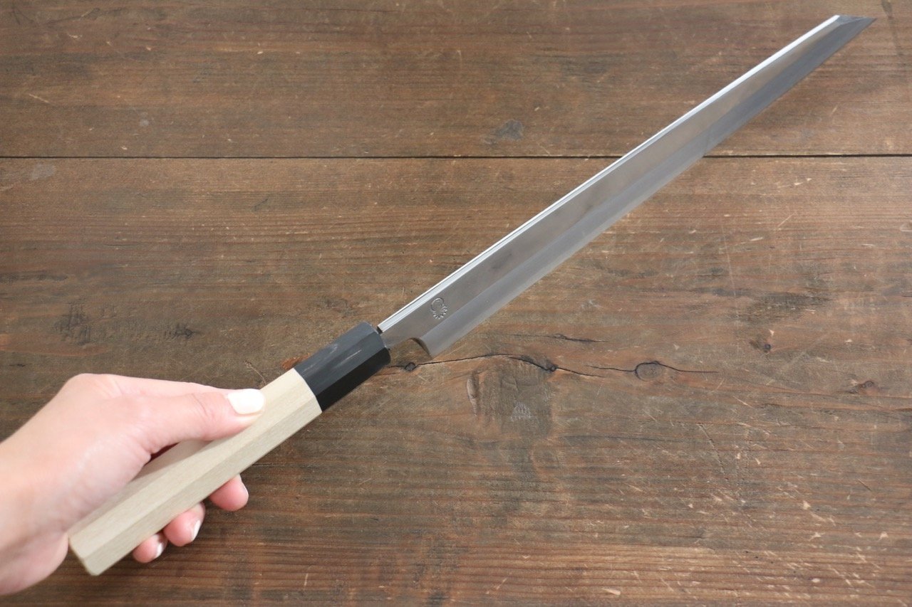 Premium Choyo White Steel Kiritsuke Yanagiba Knife 270mm - Mirror Finish, Magnolia Wood Handle - Perfect for Sushi, Sashimi & Japanese Cuisine