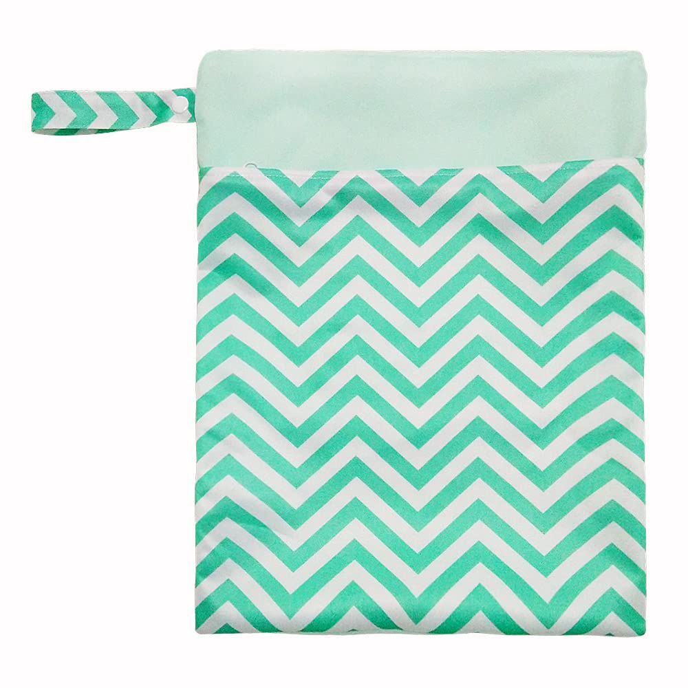 Waterproof Wet Dry Bags for Baby Cloth Diapers - 4 Pack Reusable Travel Storage Bags for Gym, Pool, Daycare & Soiled Baby Items - Perfect for Swim Lessons, Beach Trips & Diaper Changes