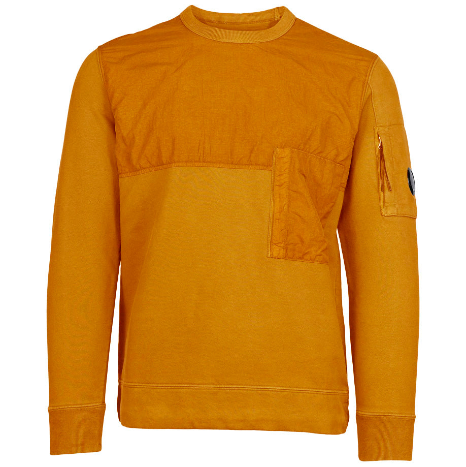 CP Company Nylon Mix Lens Sweatshirt - Stylish Unisex Hoodie with Reflective Lenses for Urban Fashion & Outdoor Activities
