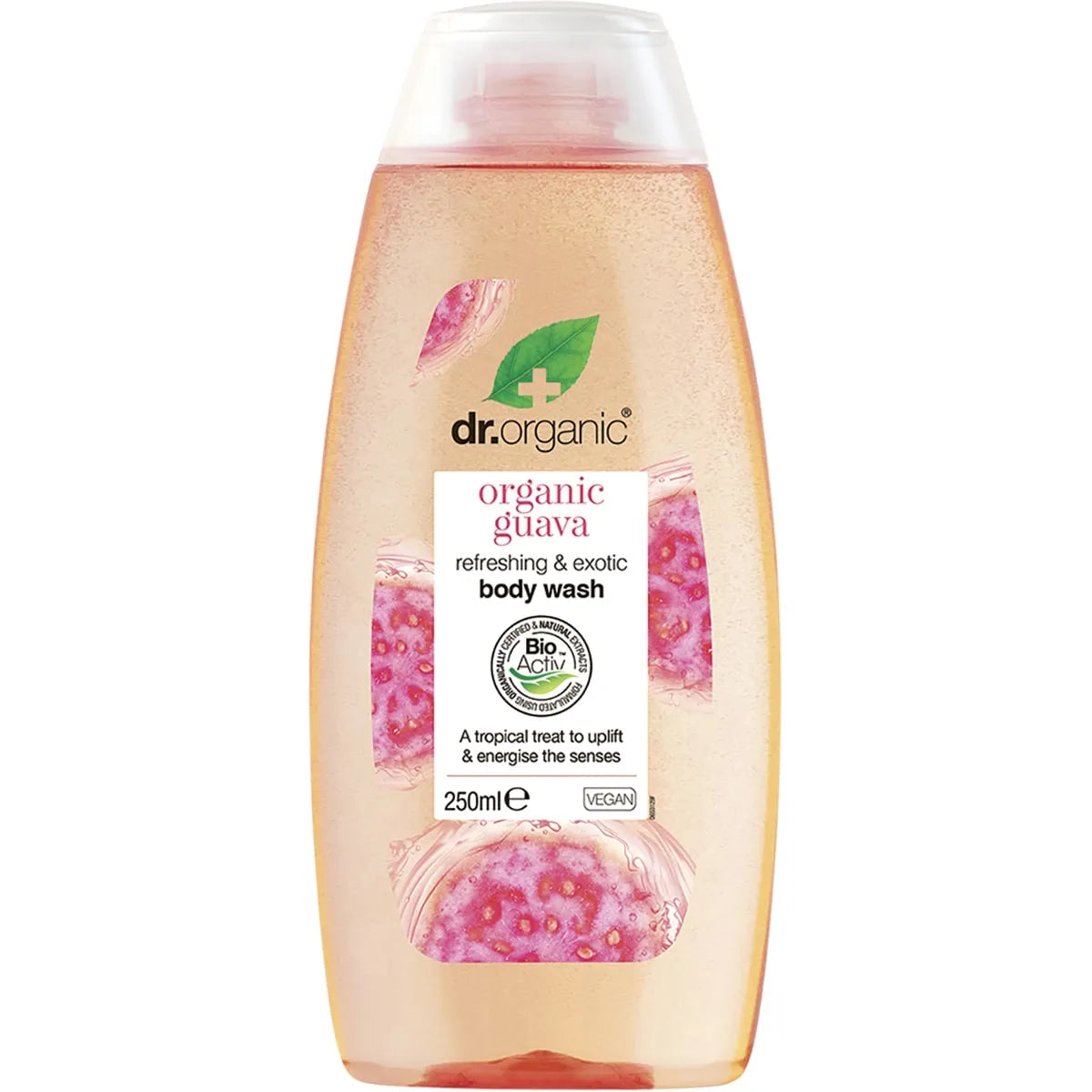 Organic Guava Body Wash by Dr. Organics - Hydrating & Nourishing for All Skin Types | Perfect for Daily Shower & Spa Relaxation at Home