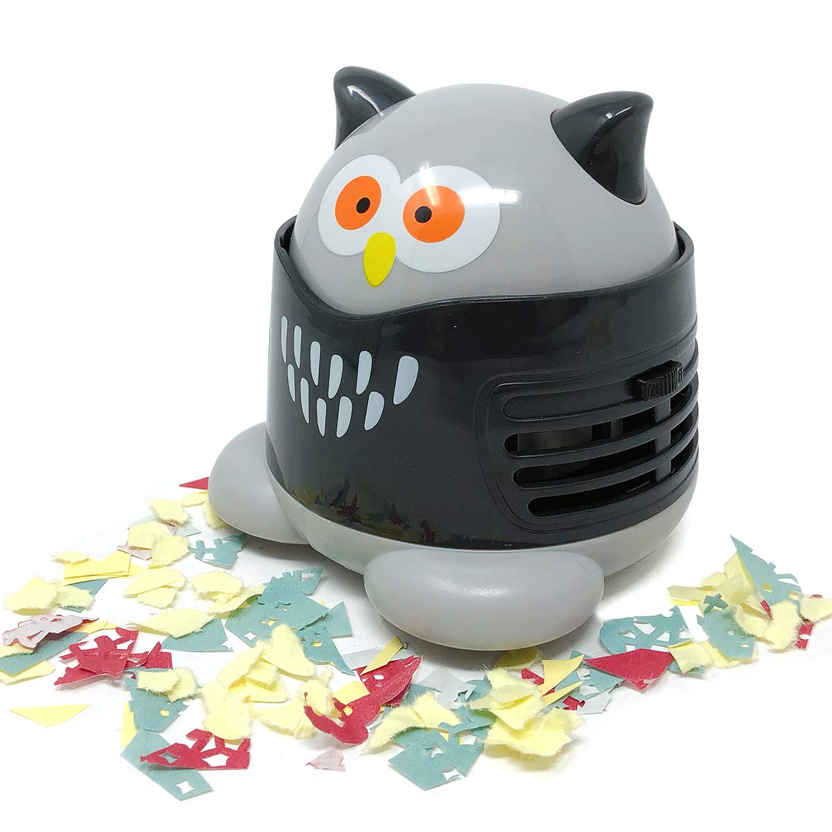 Allydrew Cute Portable Mini Vacuum Cleaner - Powerful Handheld Vacuum for Home, Office, Car & Travel | Compact Owl Design for Quick Cleaning of Dust, Crumbs & Pet Hair