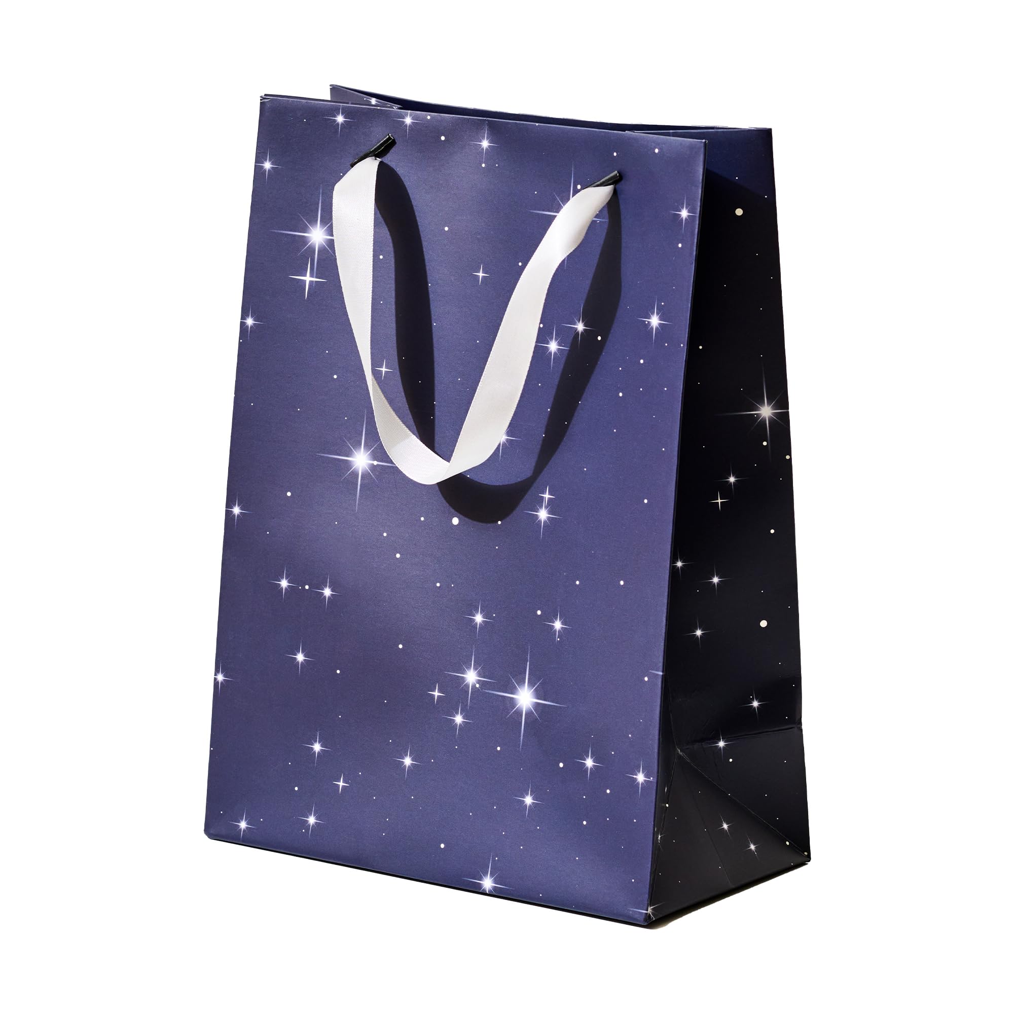 Blue Star Gift Bags (Pack of 6) - Galaxy Themed Party Favor Bags - Space Birthday Party Supplies - Patriotic Christmas Holiday Treat Bags for Candy & Goodies | Perfect for Birthday Parties, Baby Showers, Christmas Celebrations & School Events