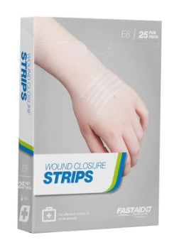 Sterile Wound Closure Strips - 25 Pack | Medical Adhesive Bandages for Cuts, Scrapes & Surgical Wounds | First Aid Essential for Home, Clinic & Emergency Kits