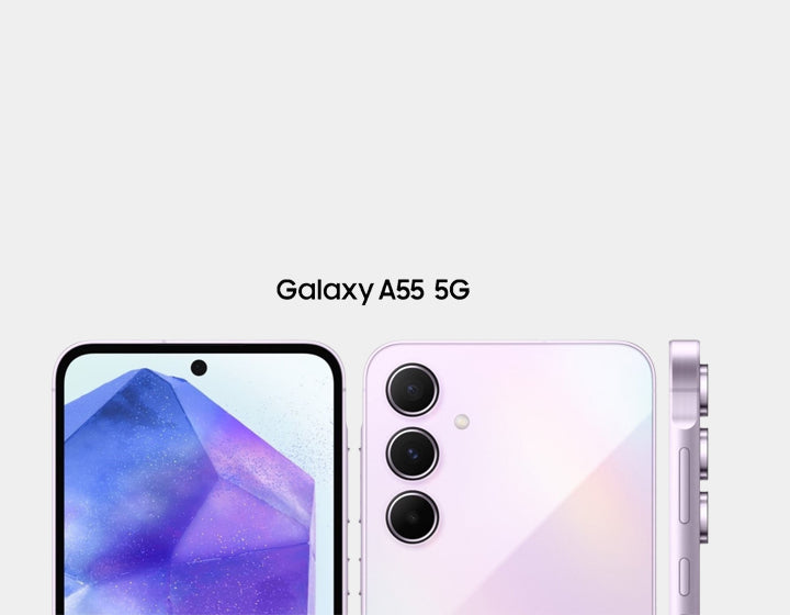 Samsung Galaxy A55 5G Unlocked Smartphone - 256GB ROM 8GB RAM Dual SIM GSM - Awesome Ice Blue | Perfect for Streaming, Gaming & Work on the Go
