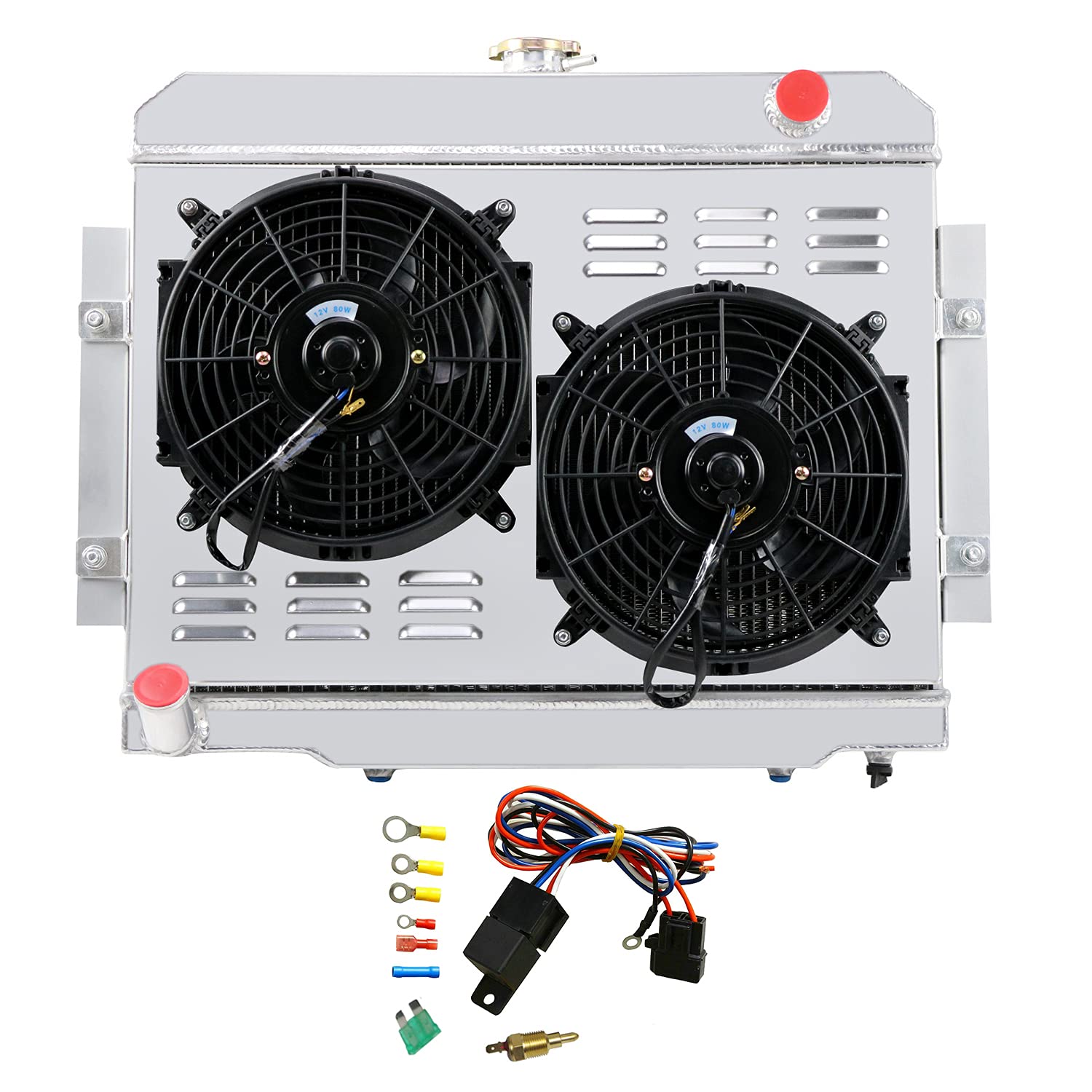 High-Performance 4 Row Aluminum Radiator with 10