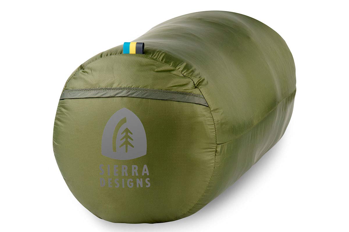 Sierra Designs Get Down 20 Degree Sleeping Bag - 550 Fill Power DriDown (PFC Free), Lightweight Mummy Sleeping Bag for Camping, Hiking & Backpacking - Men & Women - Includes Stuff Sack - Perfect for Cold Weather Adventures & Outdoor Exploration