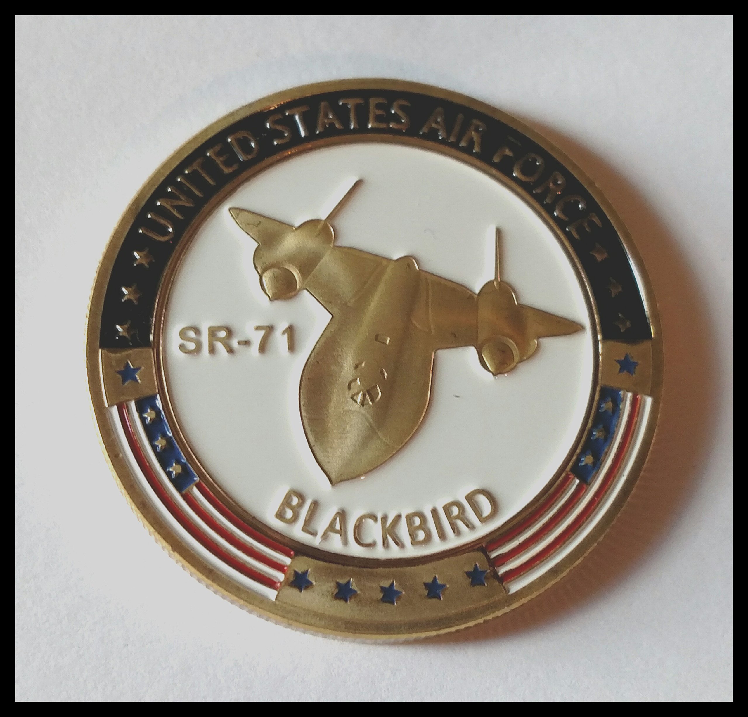 SR-71 Blackbird Military Challenge Honor Coin - US Air Force Collectible Challenge Coin for Veterans, Pilots & Aviation Enthusiasts - Perfect for Display, Gifts & Military Memorabilia Collections
