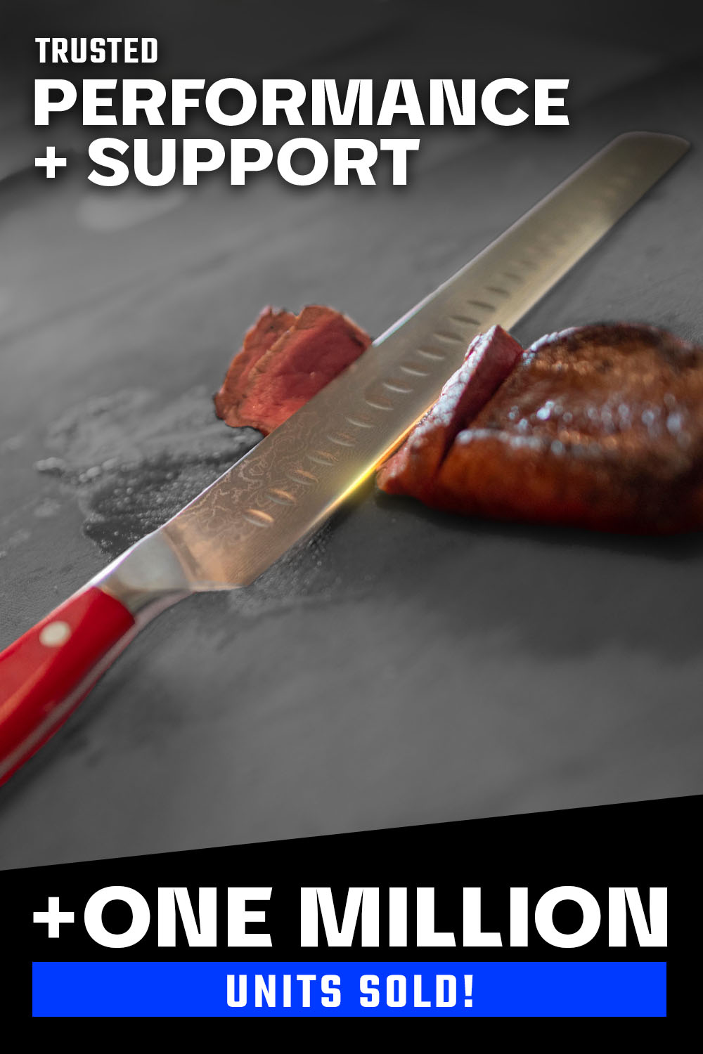 Dalstrong Shogun Series 12-inch Slicing Carving Knife with Crimson Red ABS Handle - Professional Kitchen Knife for Meat, Roasts & BBQ | Sharp Chef Knife for Home & Restaurant Use
