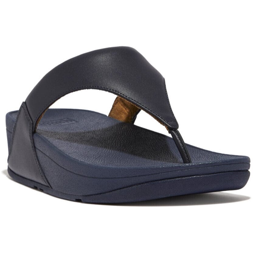 FITFLOP LULU Leather Toe Post Sandals for Women - Comfortable Flip Flops with Arch Support - Perfect for Beach, Pool, and Summer Walking