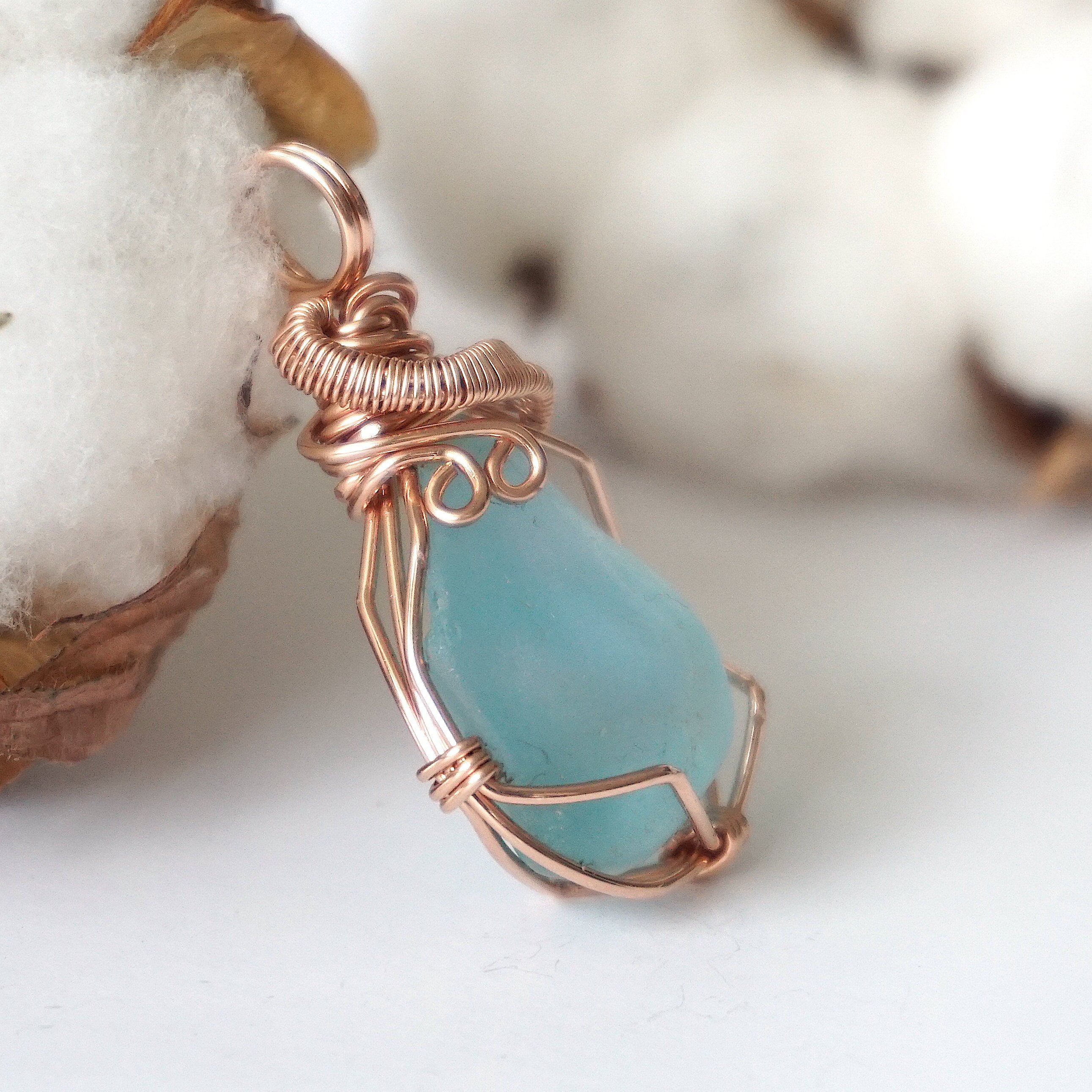Blue Topaz Rose Gold Jewelry - Elegant Pendant Necklace for Women, Perfect for Gifts, Weddings & Special Occasions