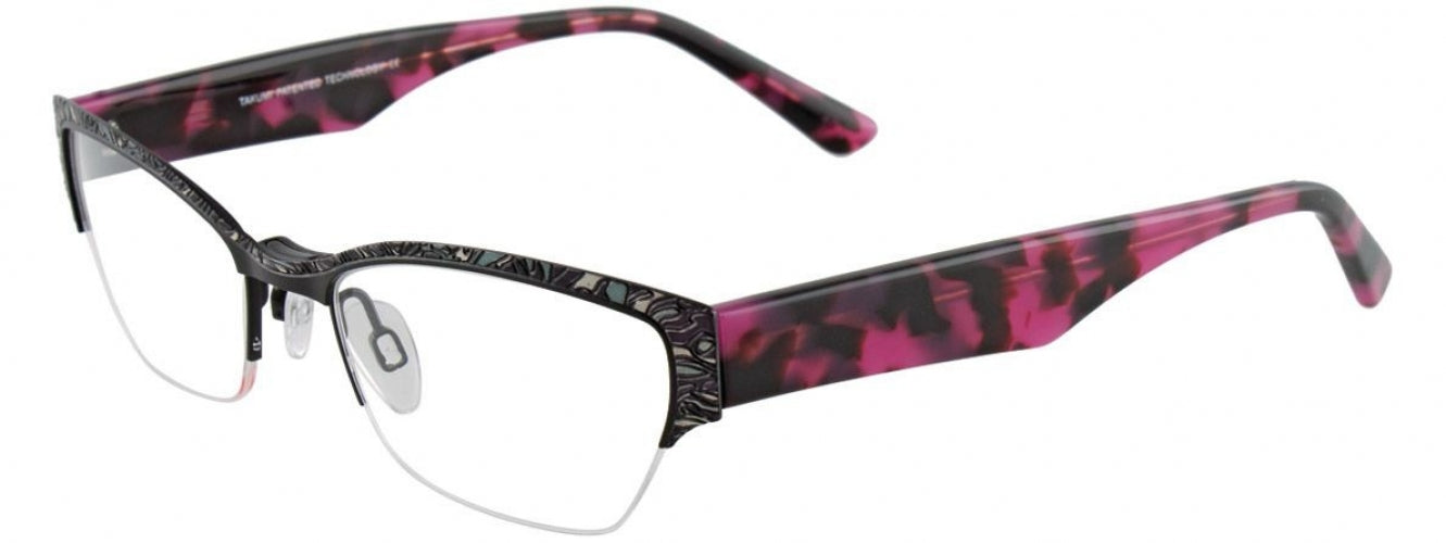 90 - Blk&Grey/Pink&Drkred