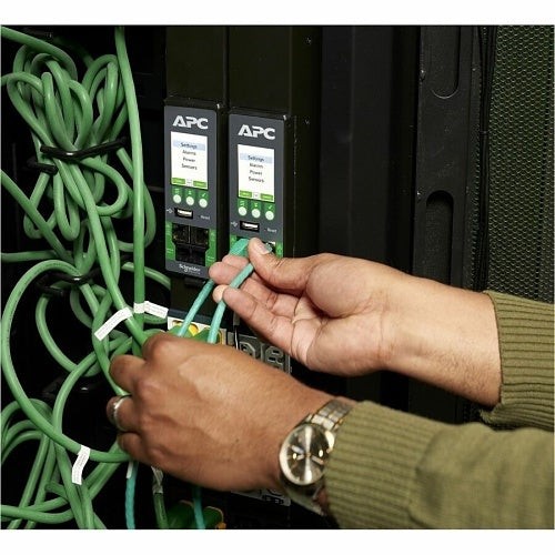 APC APDU10151ME NetShelter Rack PDU Advanced - Metered 30A 208V Power Distribution Unit with 40 Outlets & NEMA L6-30P Plug for Data Center Server Racks and Network Equipment