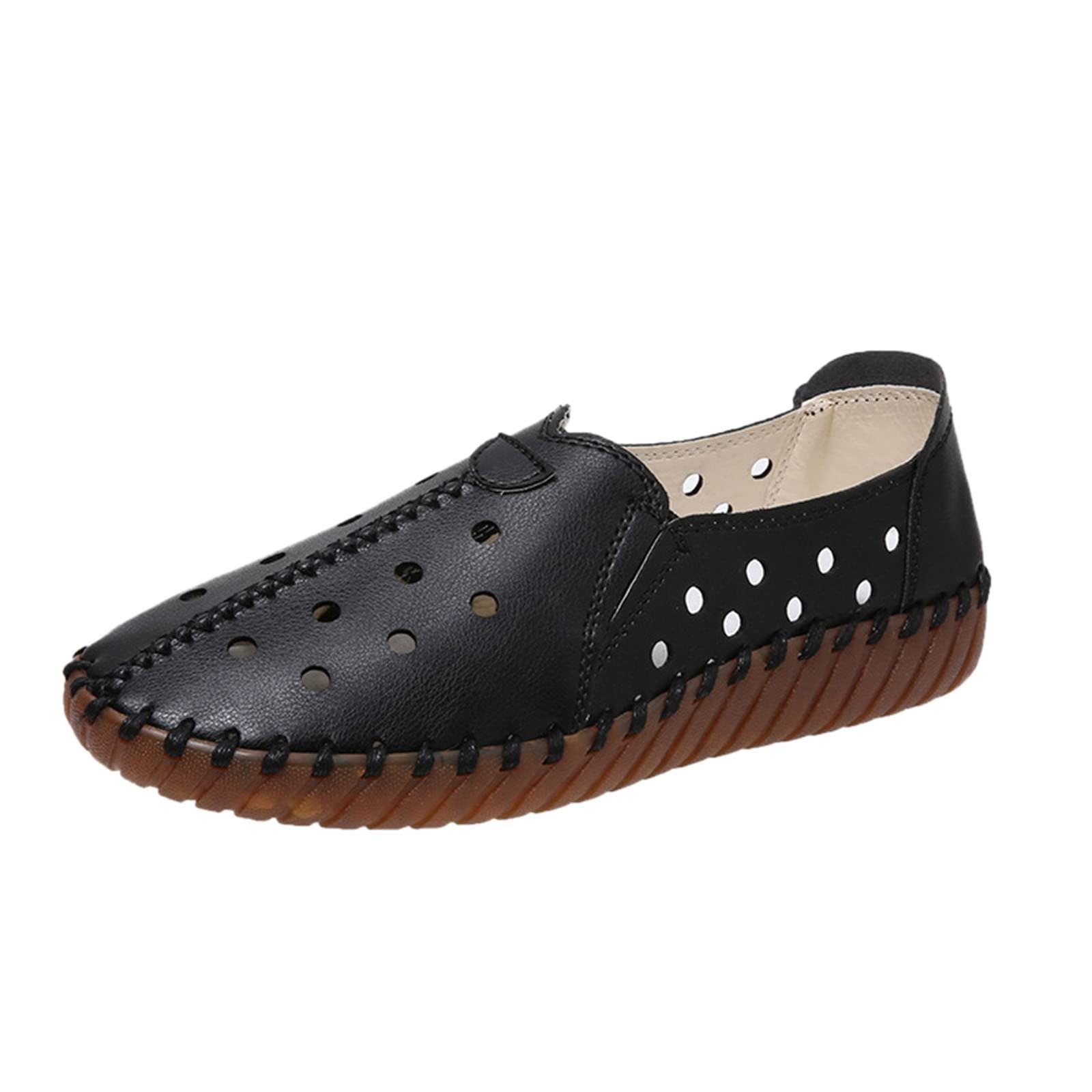 RUIY Women's Breathable Lace-Up Flats - Lightweight Casual Shoes for Women & Men | Unisex Work Shoes with Sporty Design in Blue | Perfect for Office, Walking & Everyday Wear