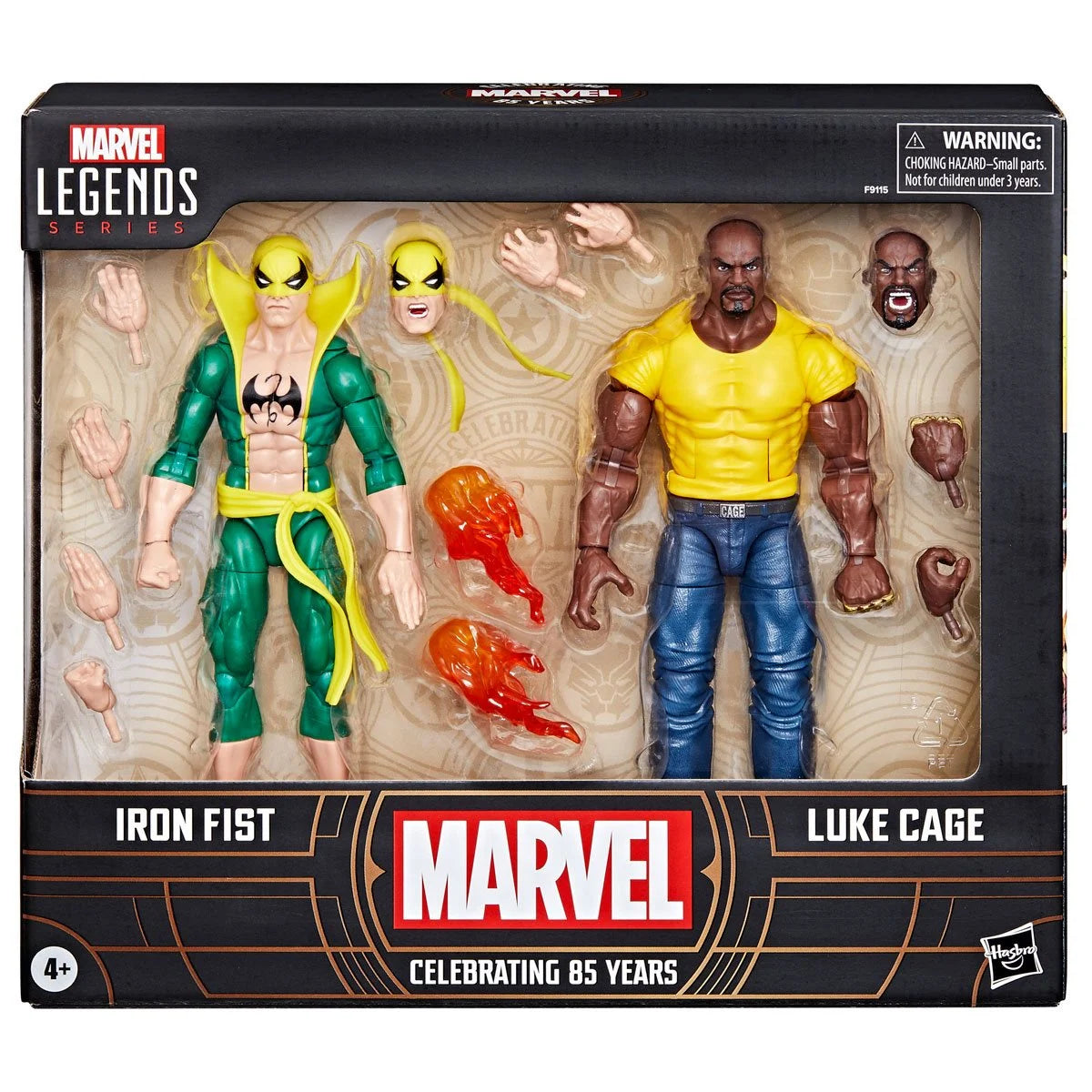 Marvel Legends Series Iron Fist & Luke Cage 85th Anniversary Comic Action Figures - Collectible Superhero Toys for Display & Play | Perfect for Marvel Fans, Gift Giving & Comic Book Collections
