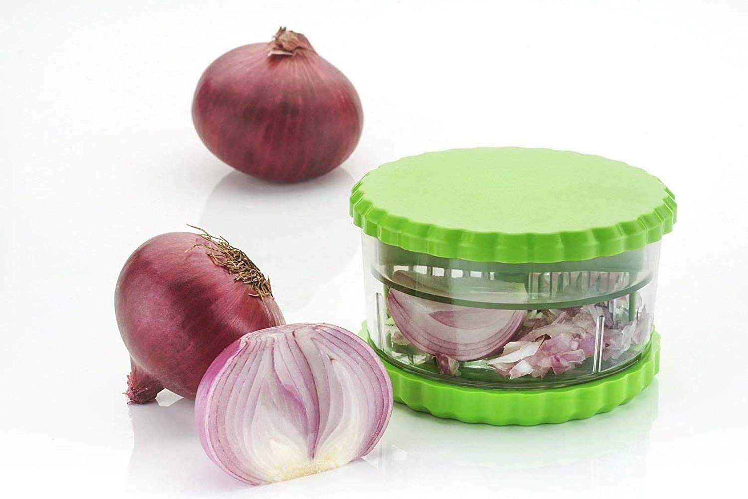 LEAWALL Multi-Function Stainless Steel Garlic Ginger Crusher - Heavy Duty Chili & Dry Fruit Chopper with Sharp Blades - Perfect for Cooking, Baking & Meal Prep
