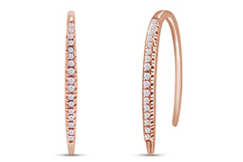 Rose Gold Over : Simulated Cubic Zirconia