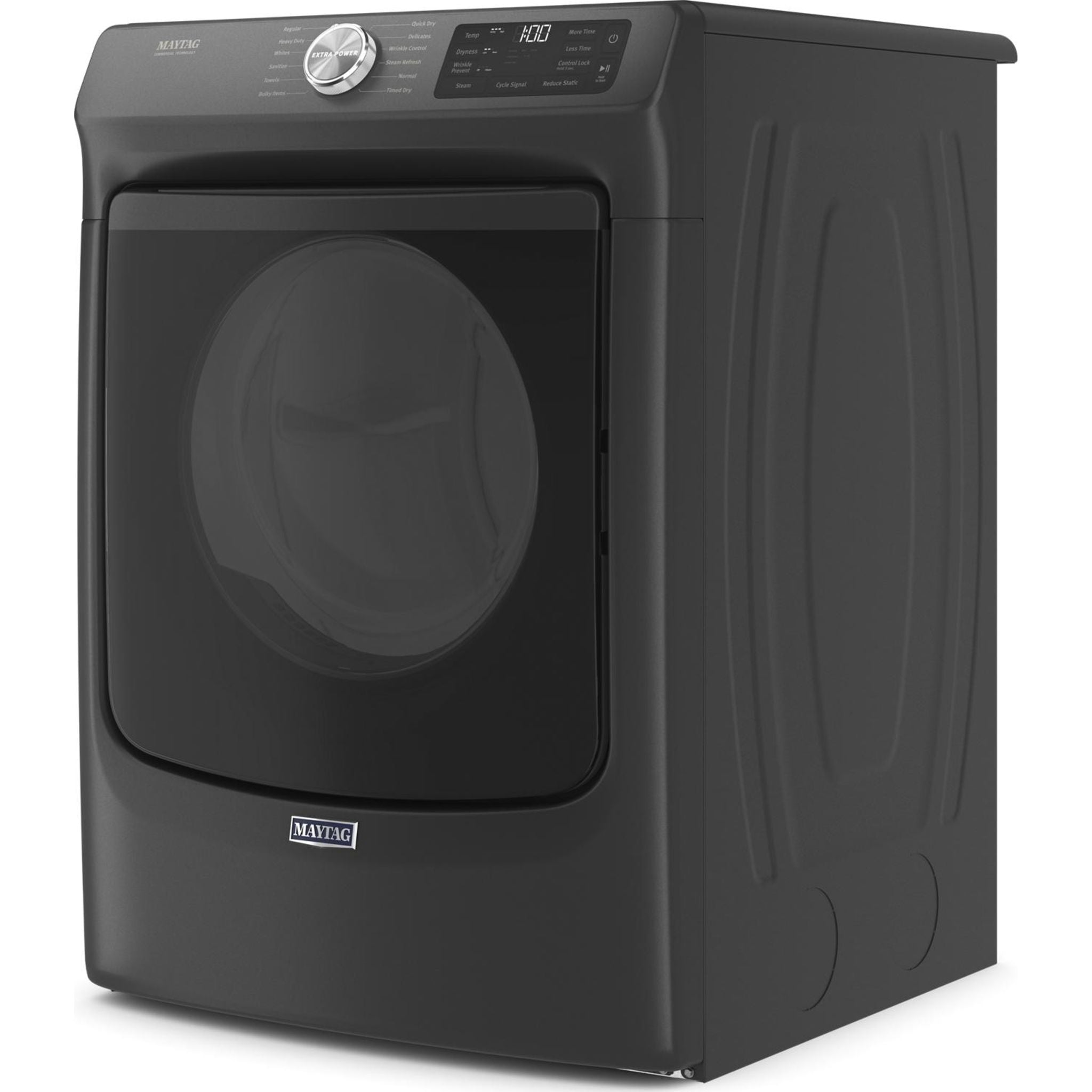 Maytag MGD6630MBK Natural Gas Dryer - 7.0 Cu. Ft. Capacity, Volcano Black | Perfect for Large Families & Laundry Rooms | Fast Drying & Energy Efficient