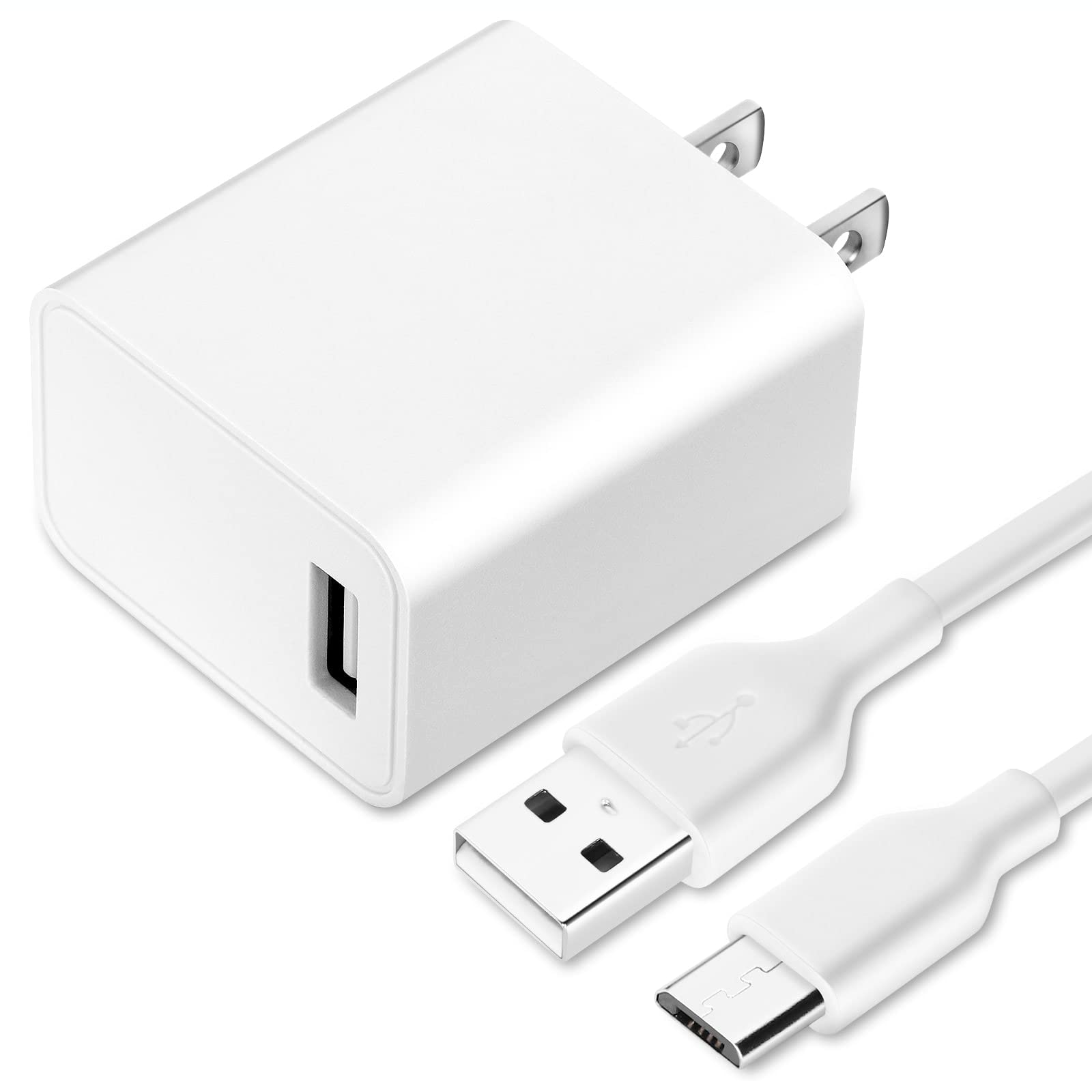 UL Listed 15W QC Fast Charging USB Wall Charger with 6ft Micro USB Cable - Quick Power Adapter for BLU G61 Smartphone | Perfect for Home, Office & Travel Charging