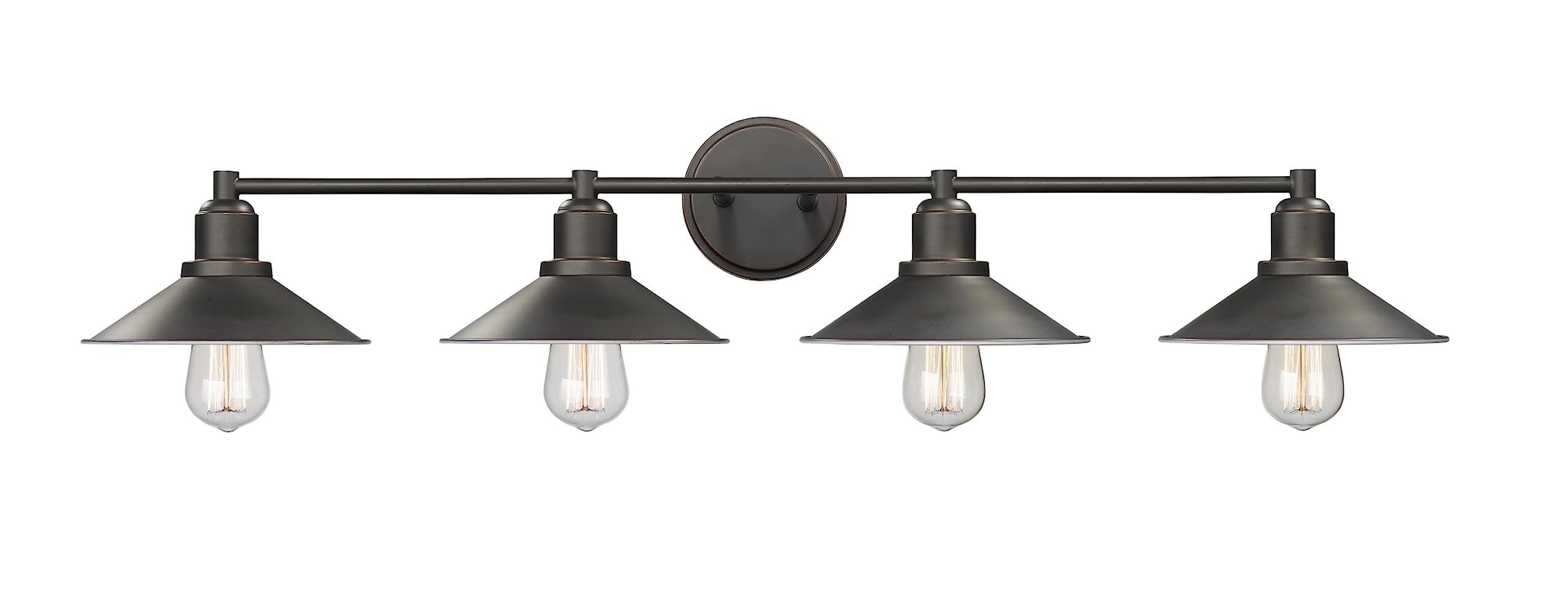 Z-Lite 613-4V-OB 4-Light Bathroom Vanity Light Fixture in Olde Bronze Finish - Perfect for Modern Bathroom, Powder Room & Dressing Area Lighting