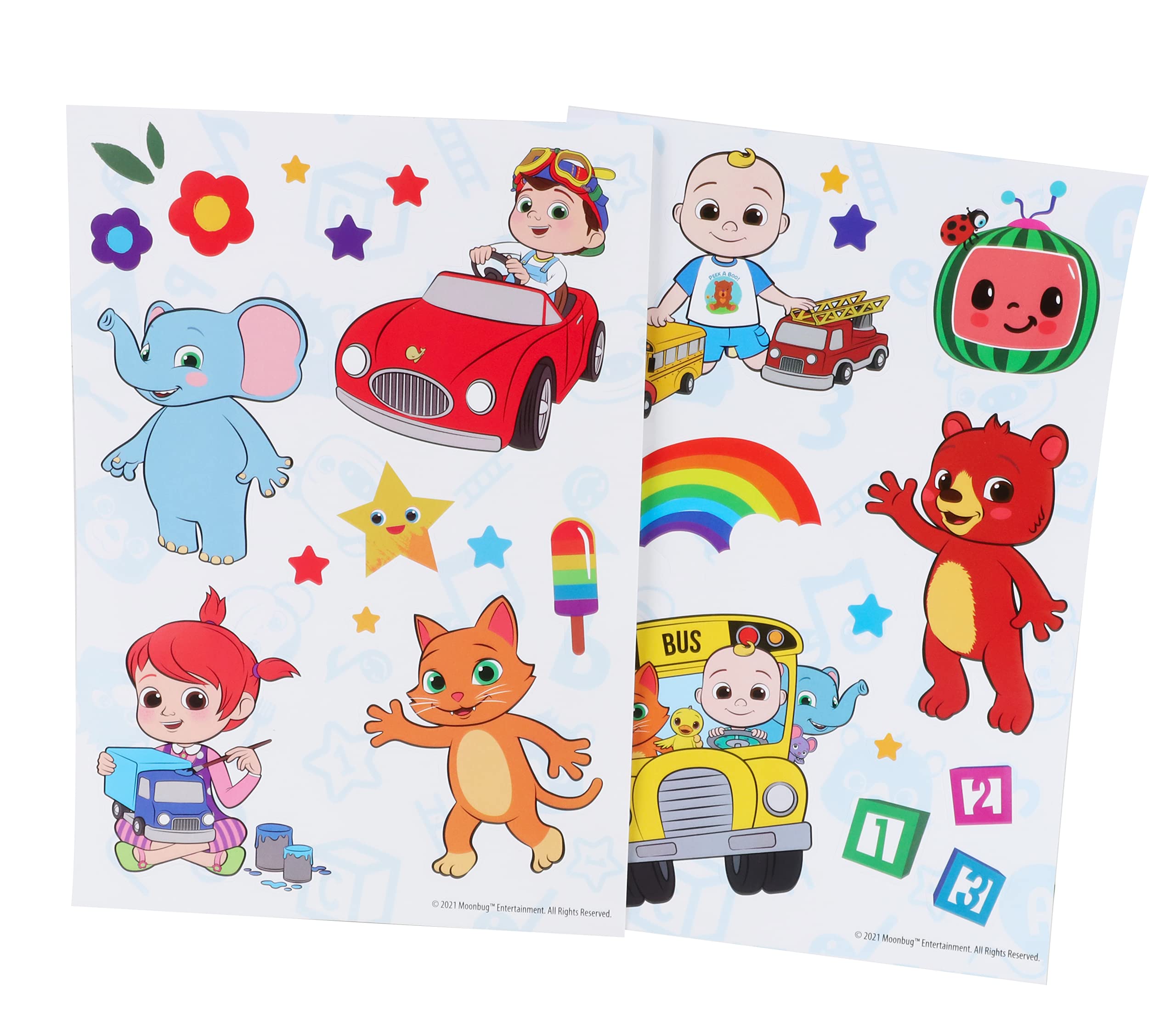 Cocomelon Activity Set for Kids - A4 Activity Pad with Pencils & 2 Sticker Sheets - Educational Arts & Crafts Toy - Perfect for Travel, Birthday Gifts & Preschool Learning