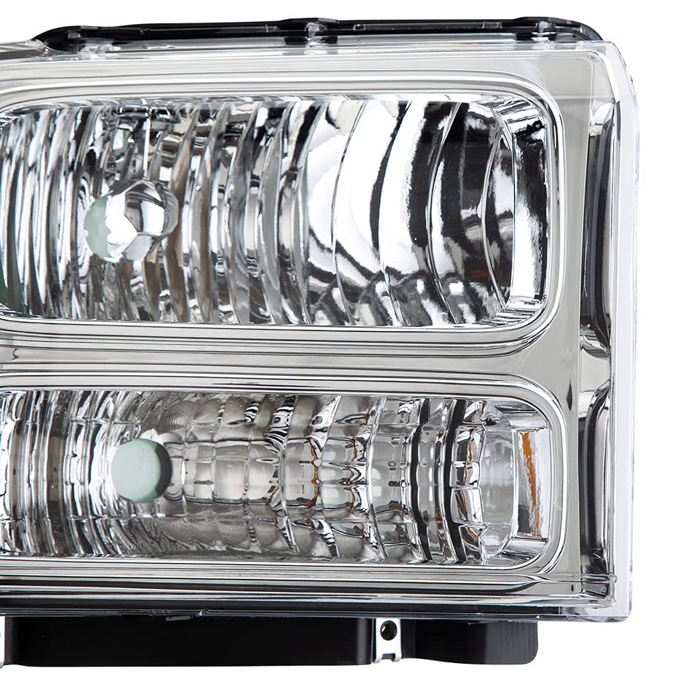 Ford F250 F350 Headlight Assembly 2005-2007 - Clear Lens for Super Duty & Excursion
